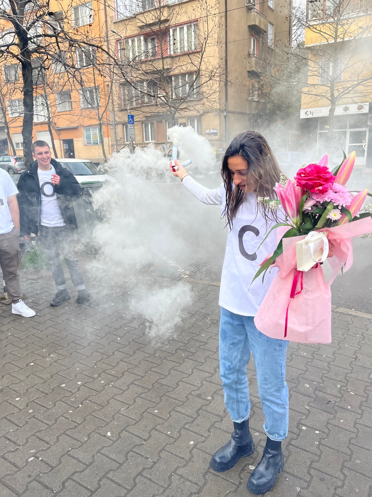 Woman spotted on Sofia street in early morning