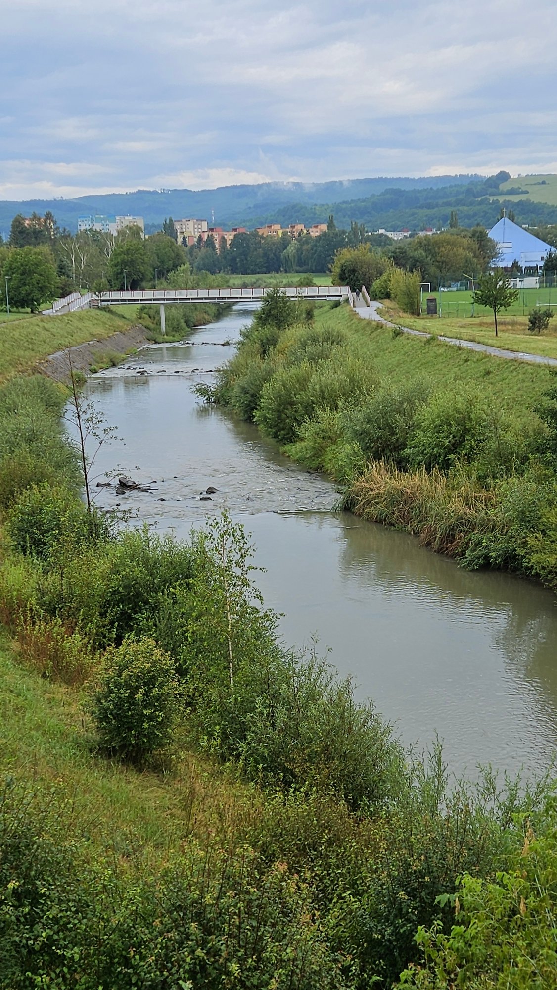 Morning along the Sekčov river, Prešov