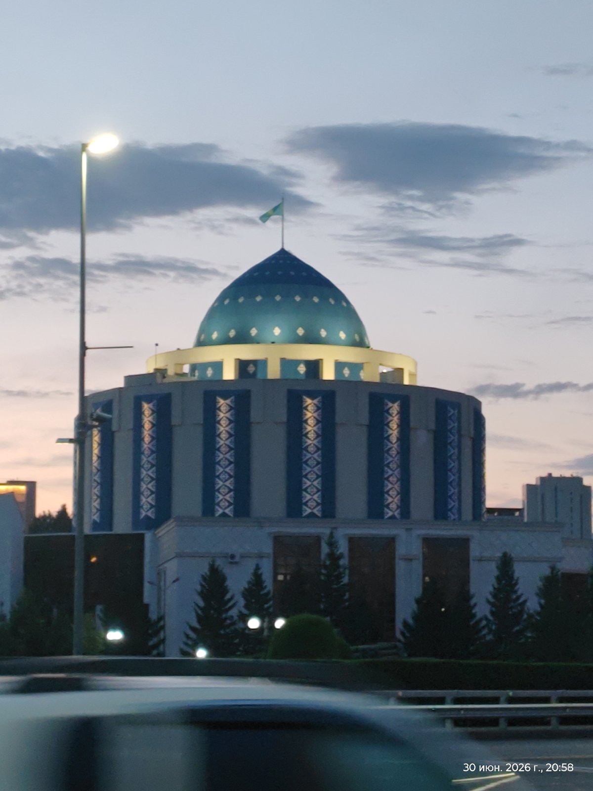 Astana at golden hour: landmarks, public art, and river life