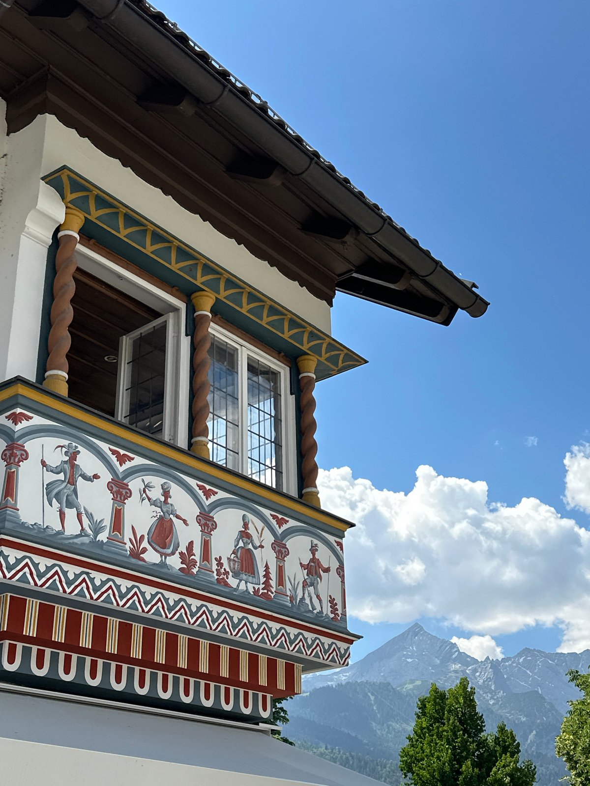 Morning stroll through Garmisch-Partenkirchen's Bavarian town center