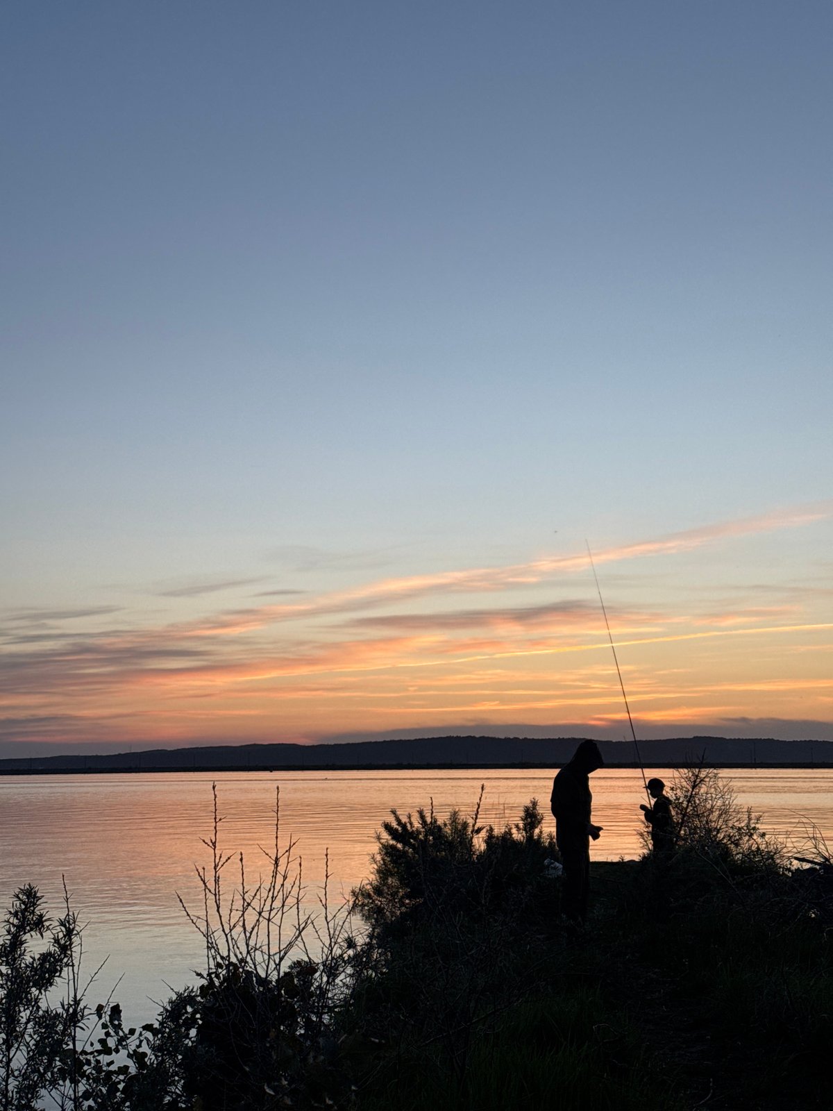 Evening sunset gathering along Kama River in Chaikovsky, Russia