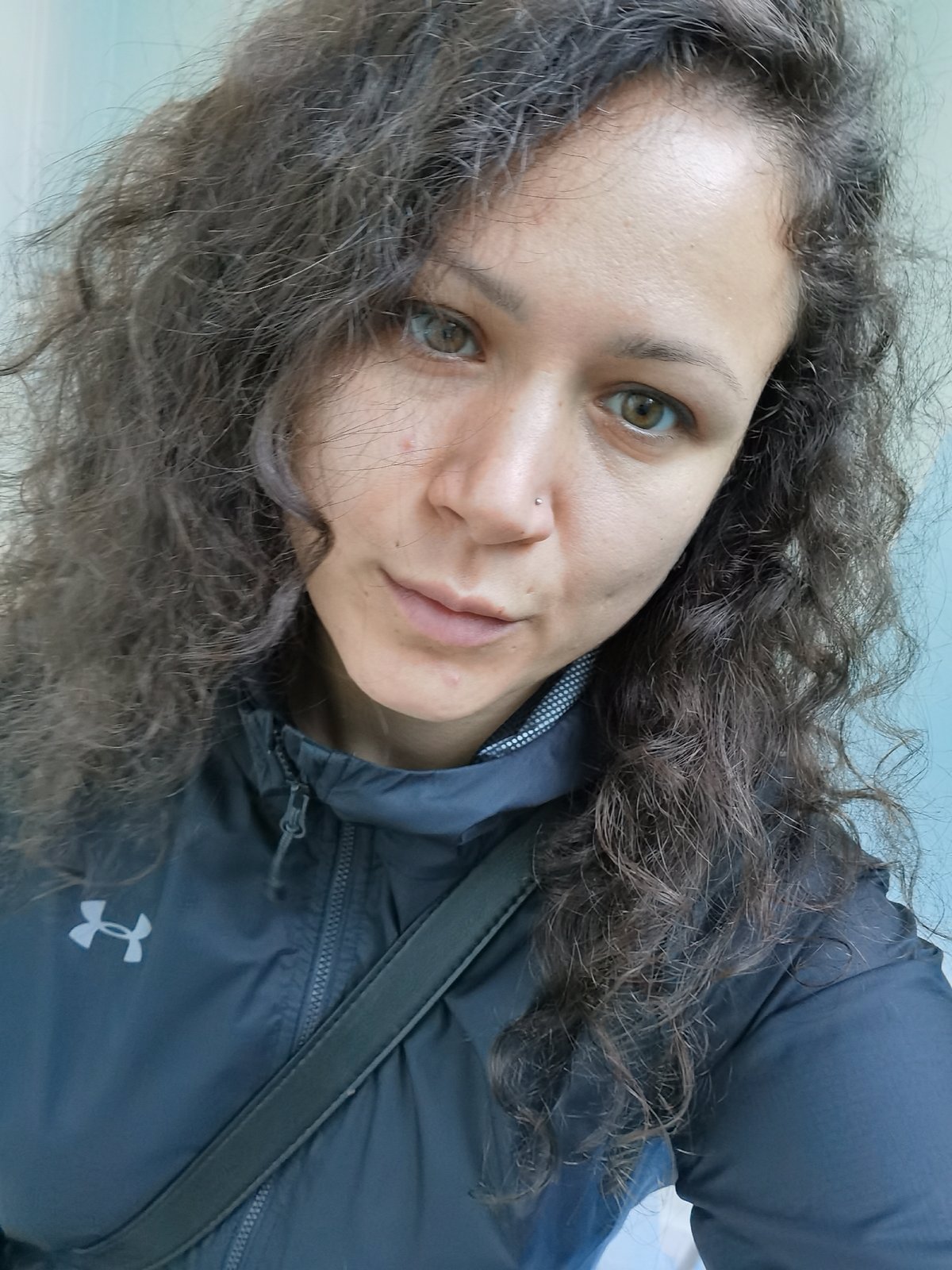 Woman documents morning photo session in Chaikovsky, Russia