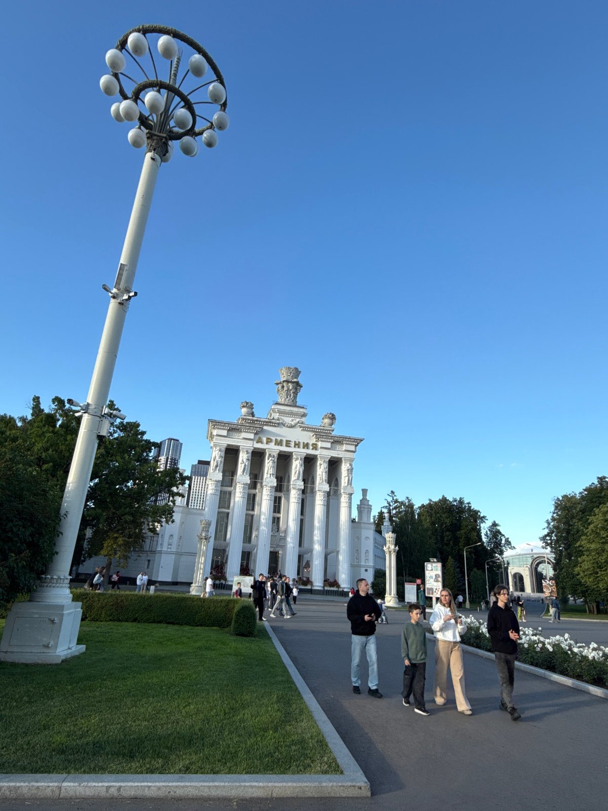 Summer afternoon at Moscow's VDNKh exhibition park
