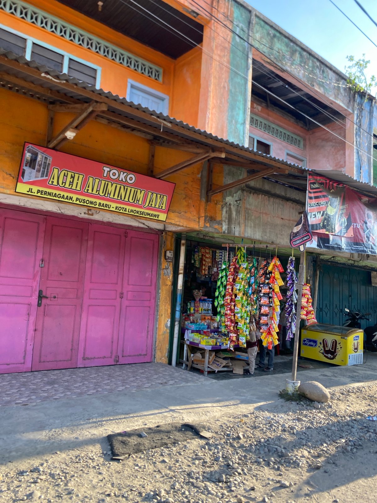 Street life documented across Lhokseumawe, Indonesia during morning hours