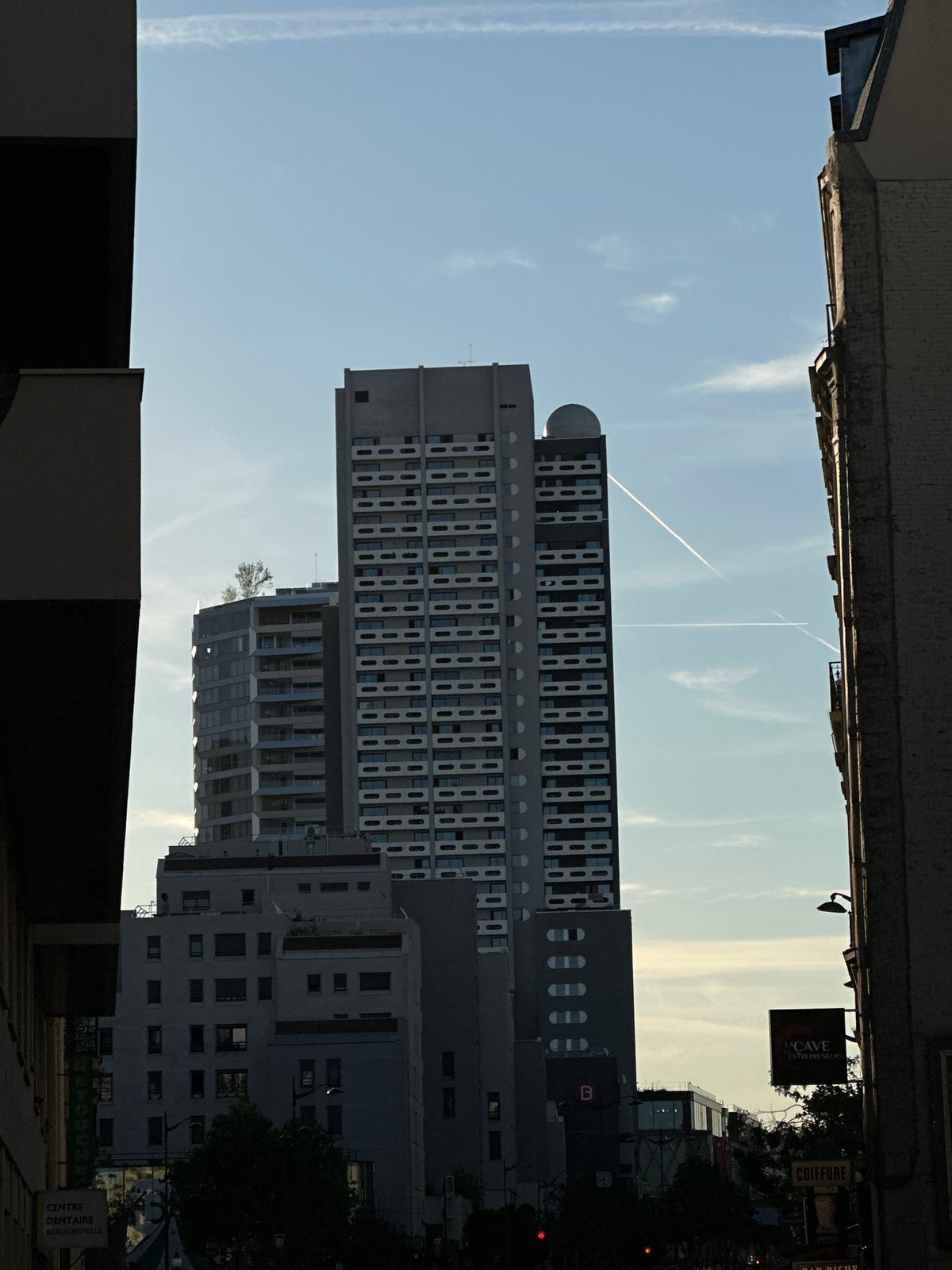 Paris streets and rooftops on a sunny July afternoon