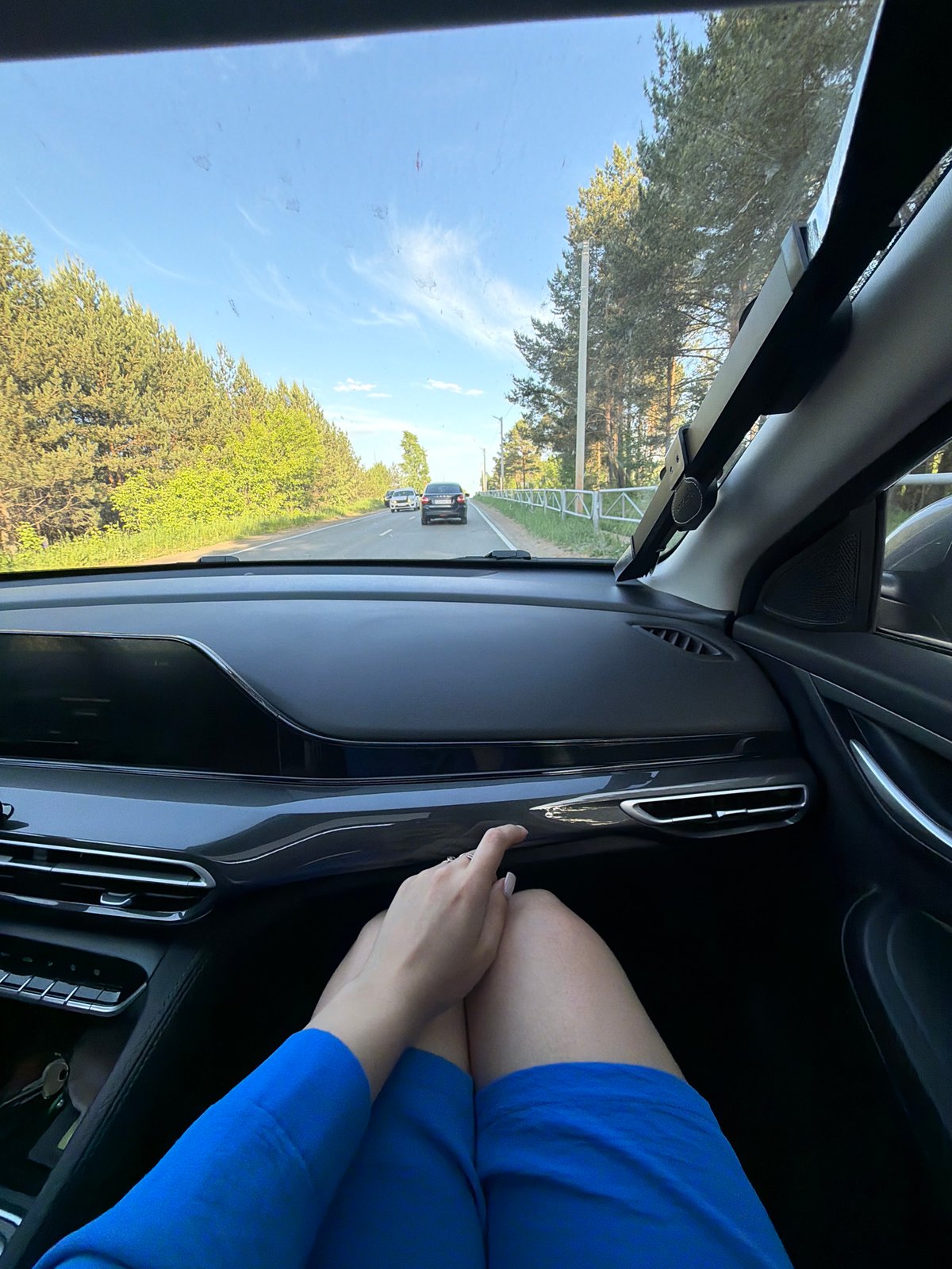 Road trip documented through Chaikovsky, Russia on sunny afternoon