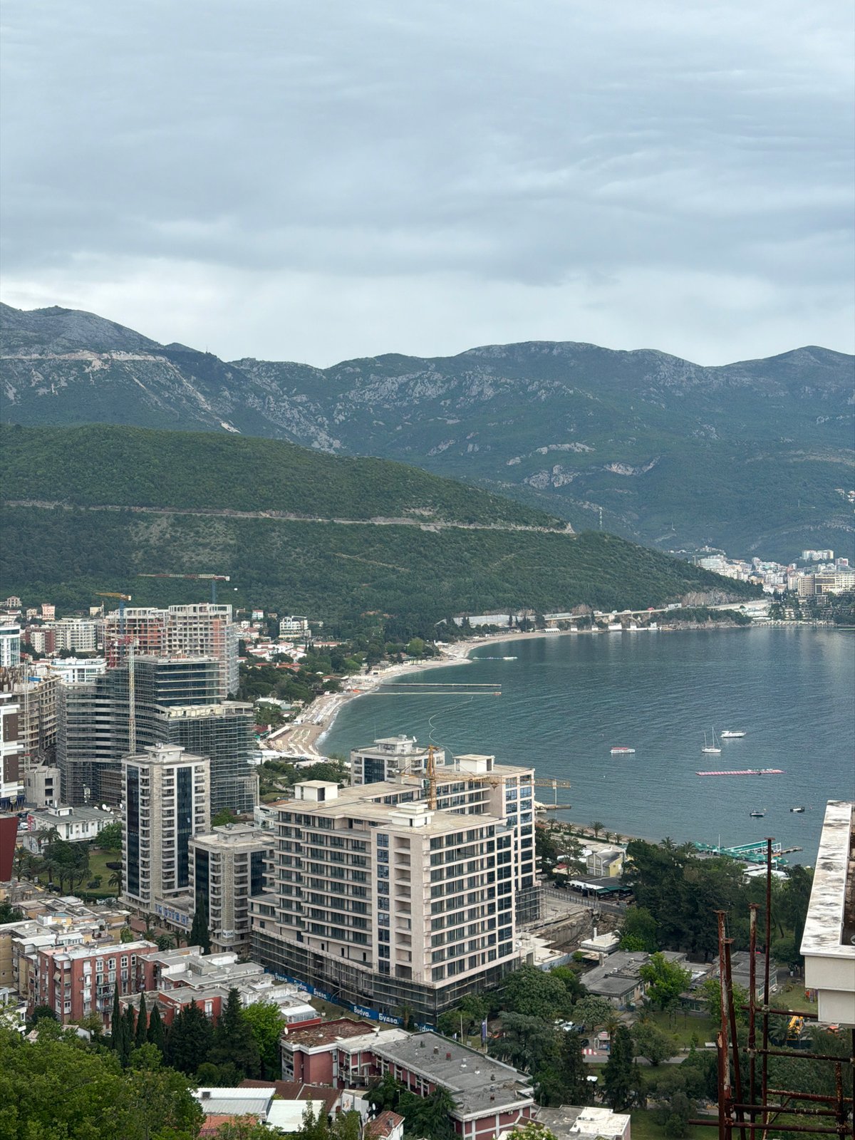 Budva construction and coastal views documented by witnesses