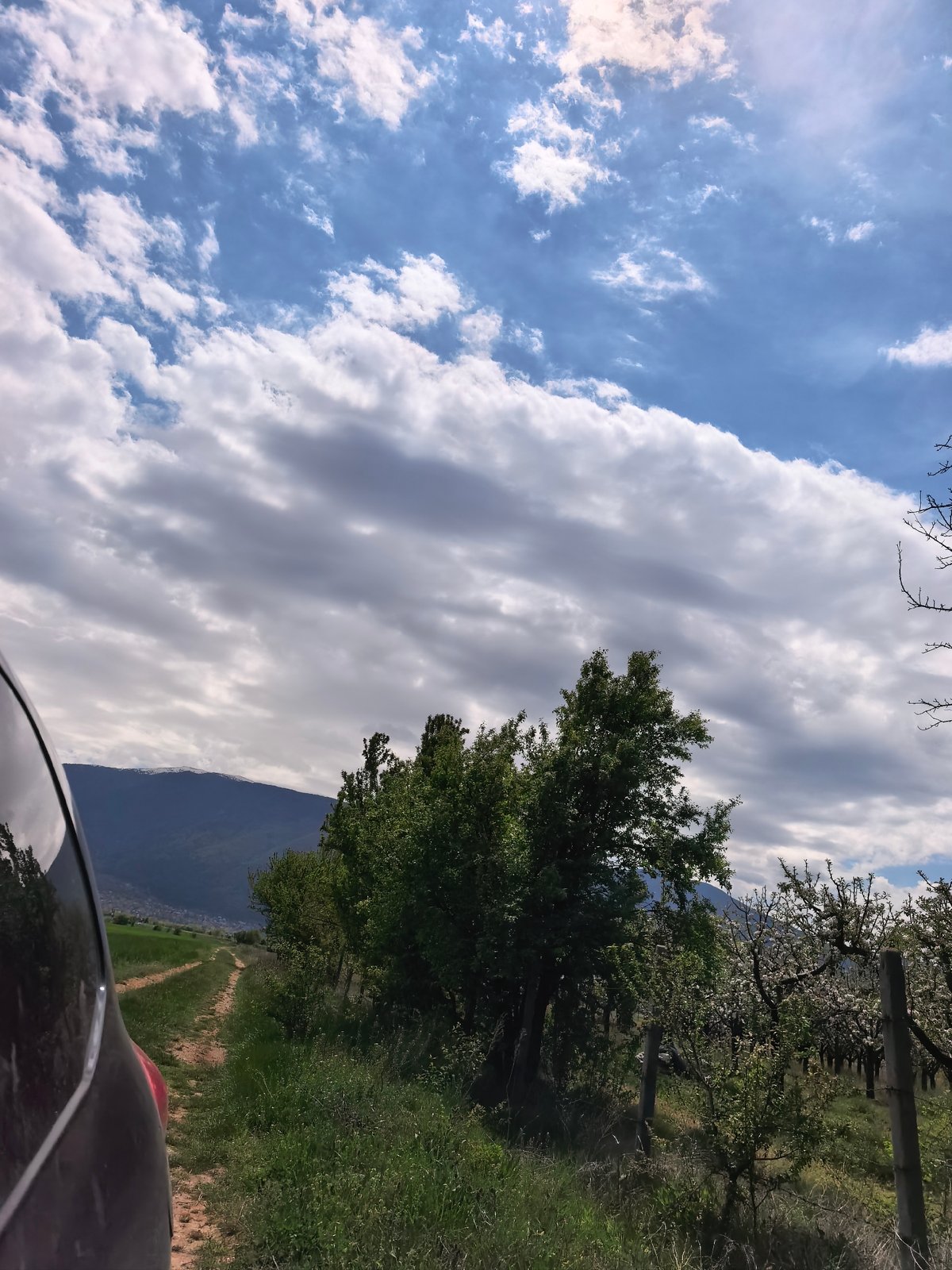 Rural landscape captured near Sapareva Banya under cloudy skies