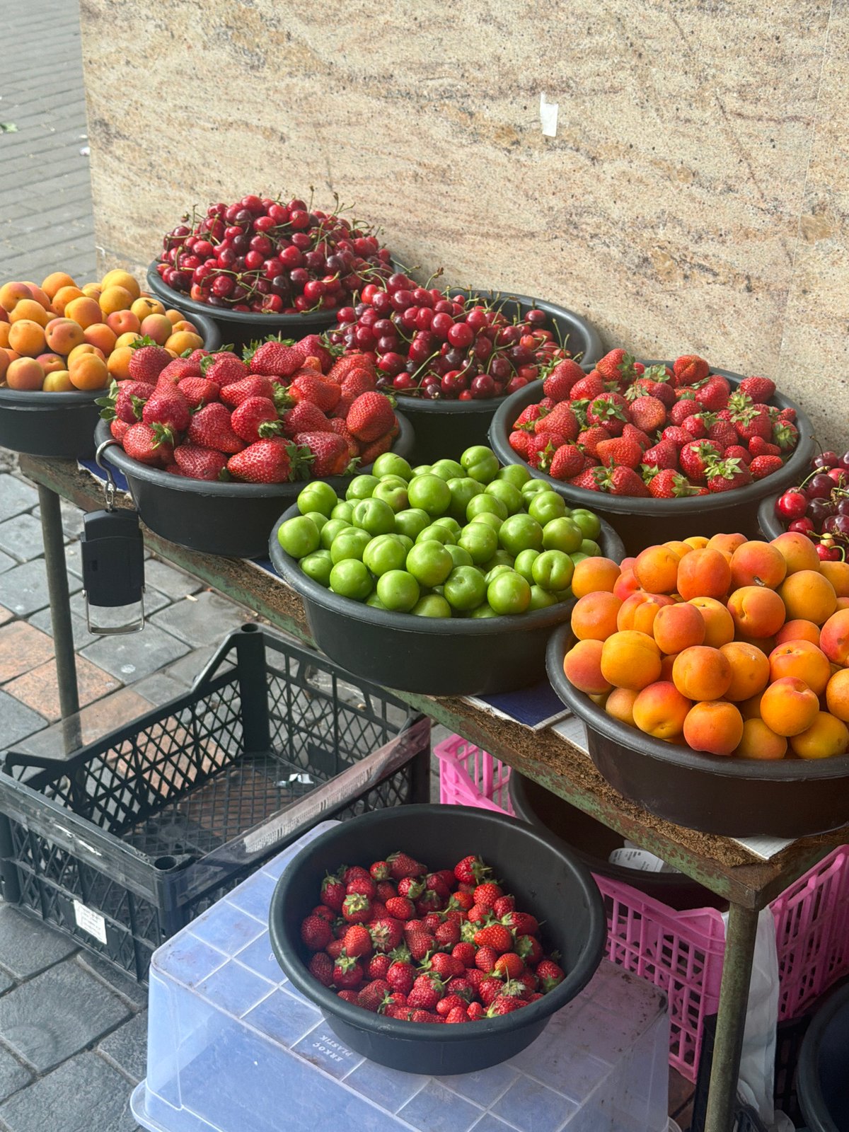 Morning street life documented across central Yerevan, Armenia