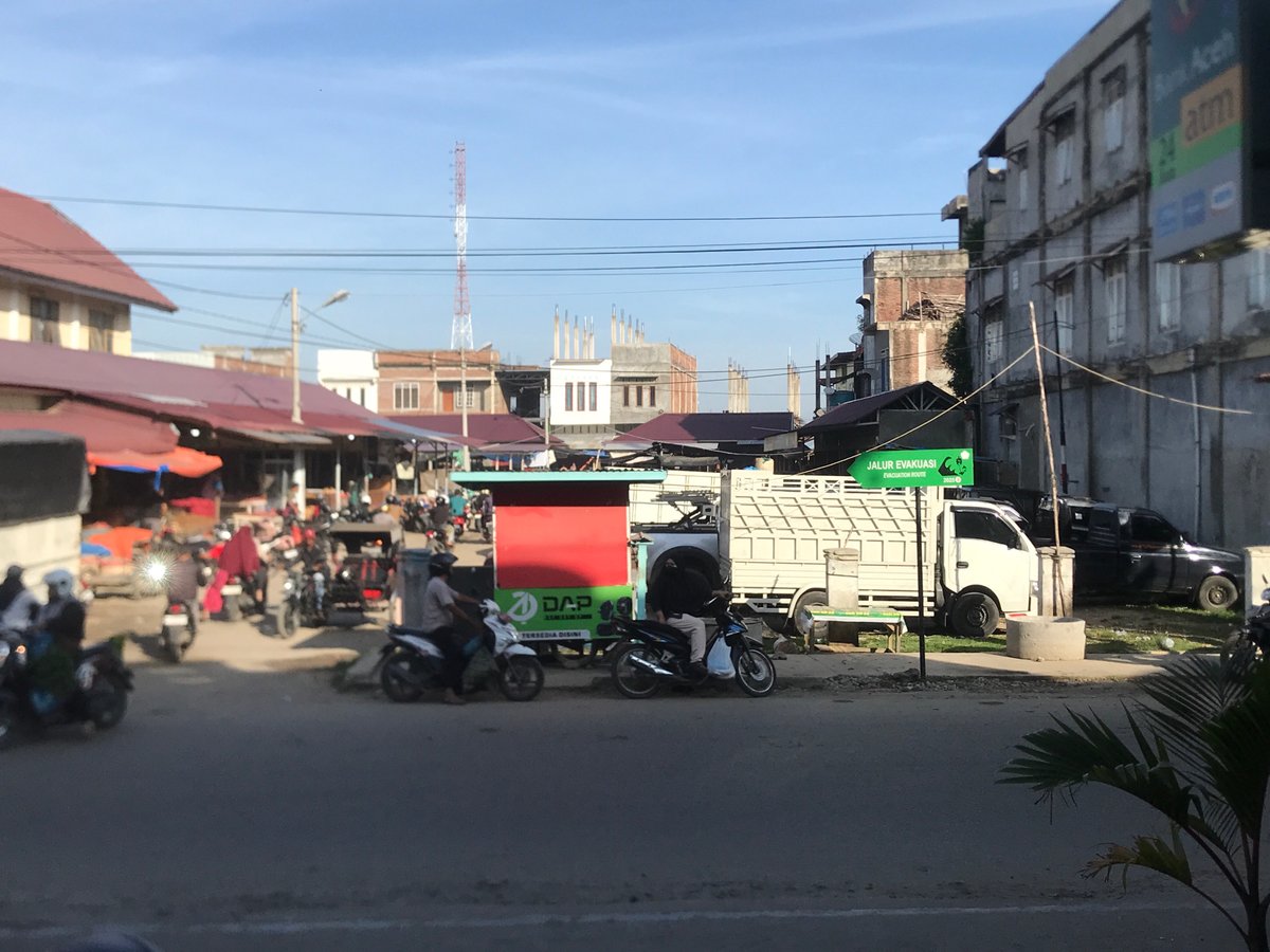 Night market activity continues in Lhokseumawe, Indonesia