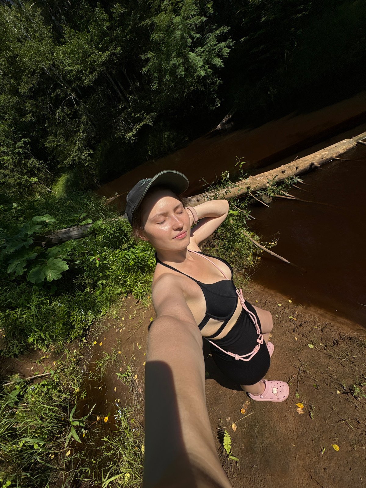 Paddleboarding and photos on a murky Russian river
