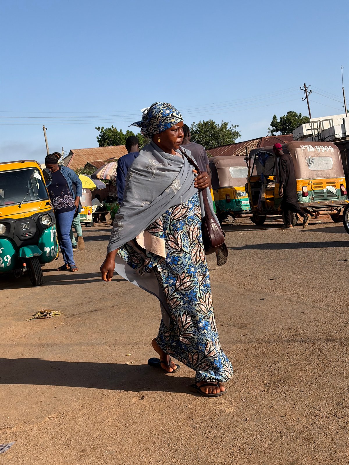 Morning street life across two Nigerian neighborhoods