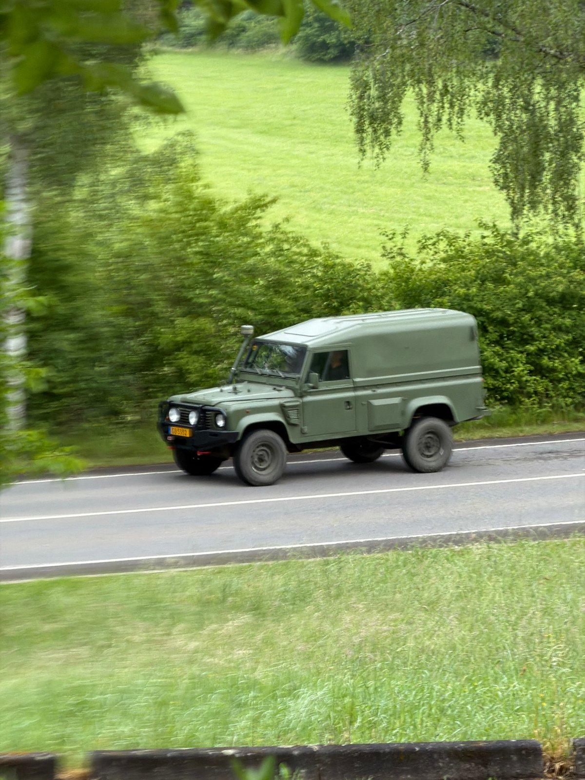 Early morning documentation of military vehicle, facilities in Luxembourg