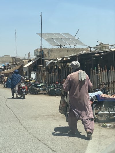 Morning street life documented in Kandahar, Afghanistan