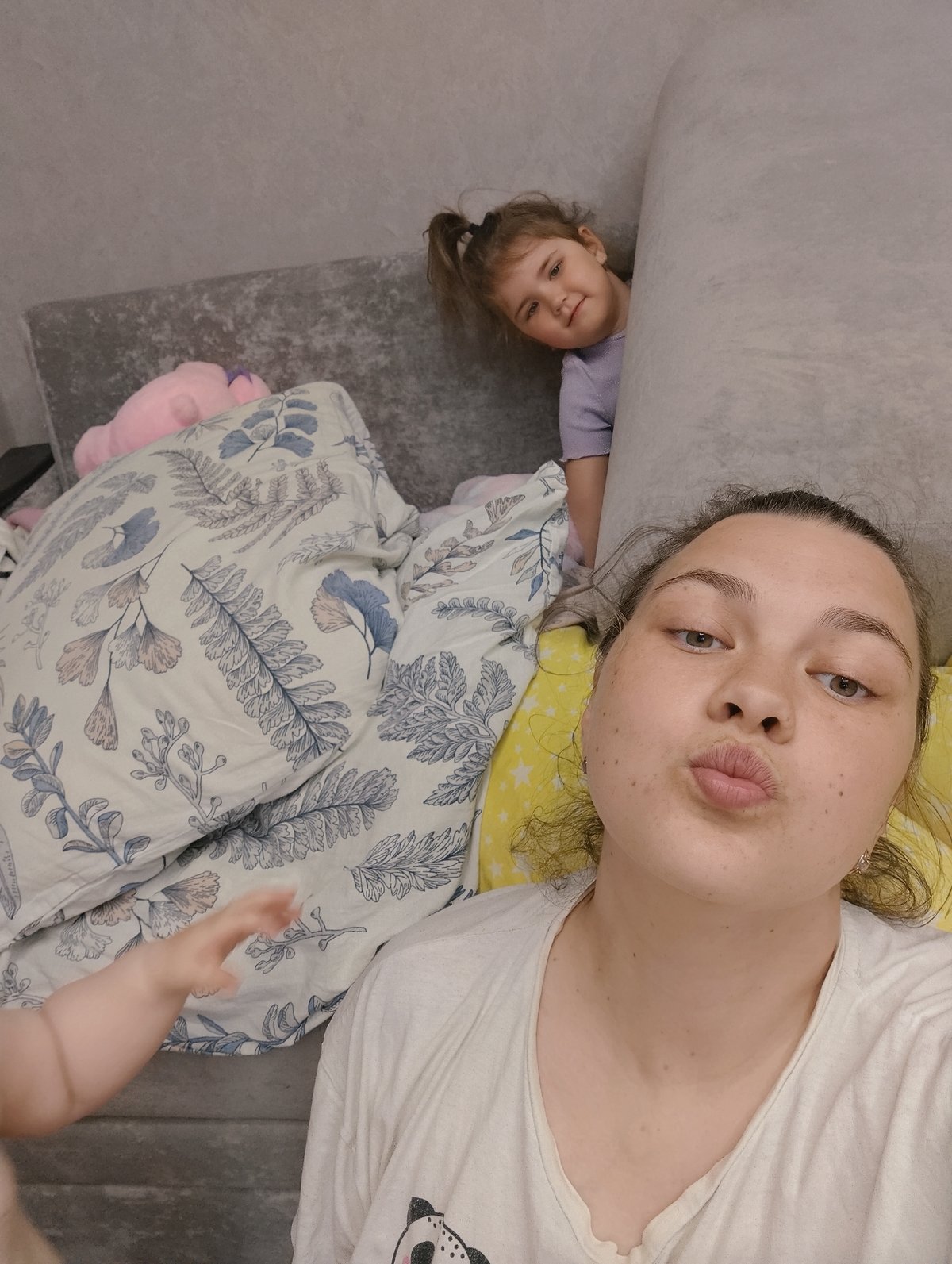 Morning family moments documented in Chaikovsky, Russia