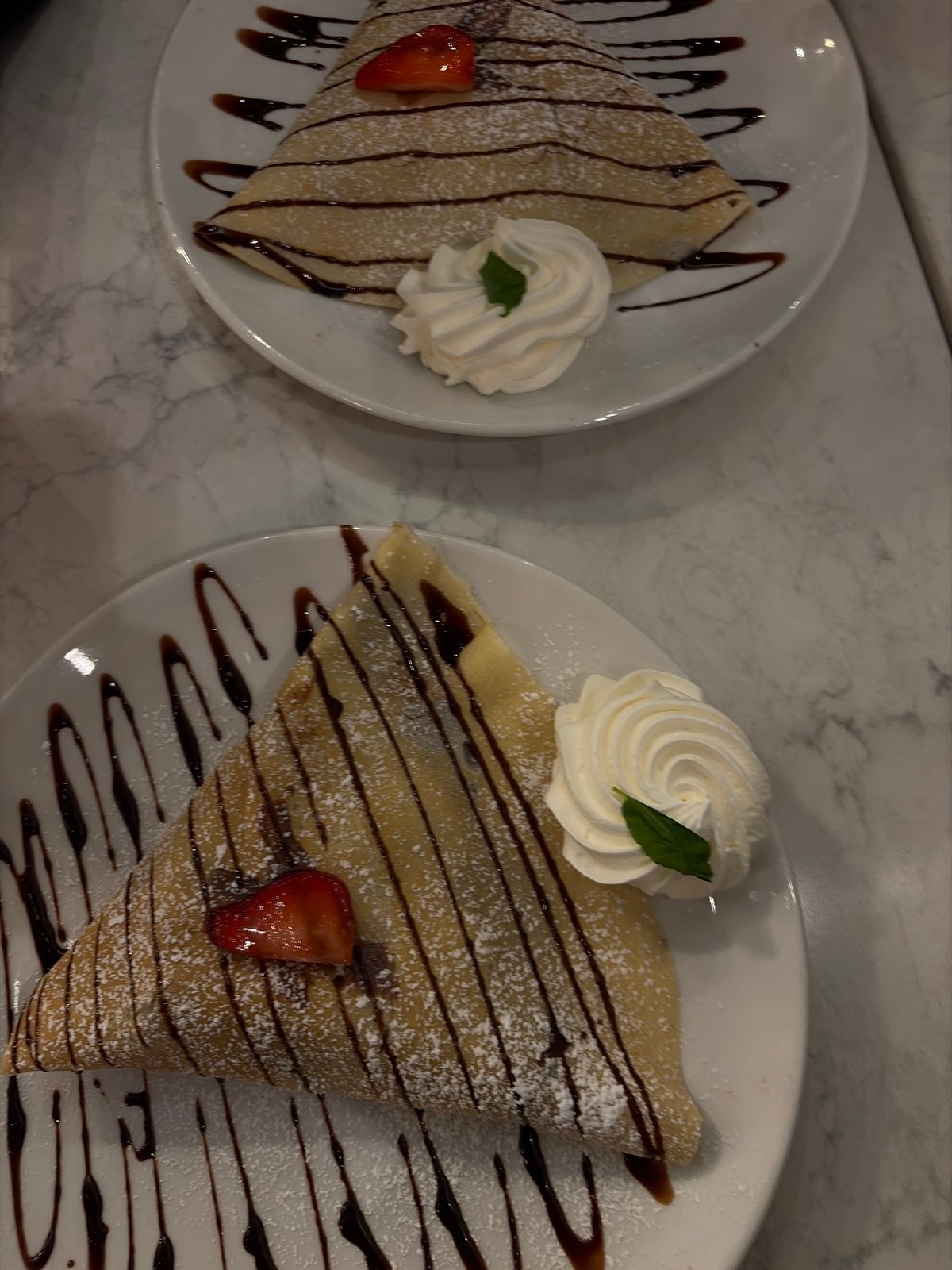 Late-night crepe desserts documented in downtown Austin