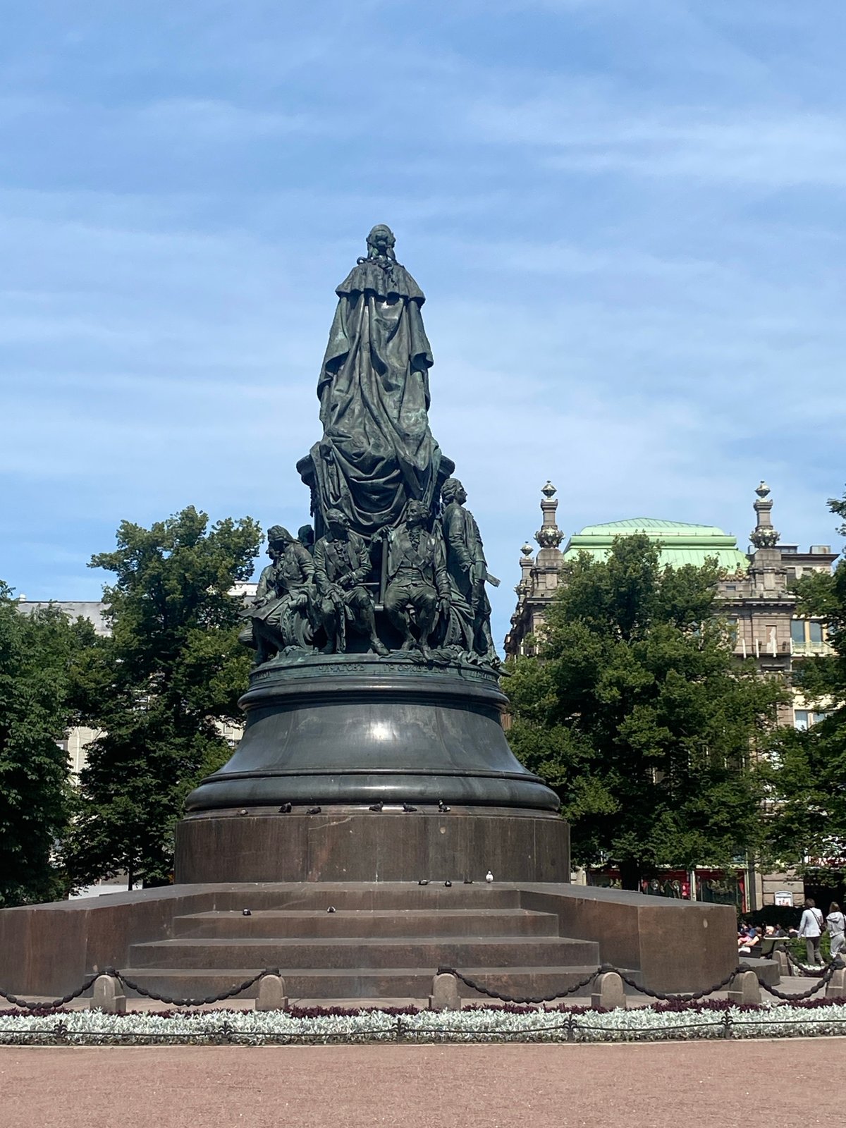 Summer morning along Nevsky Prospekt in central Saint Petersburg