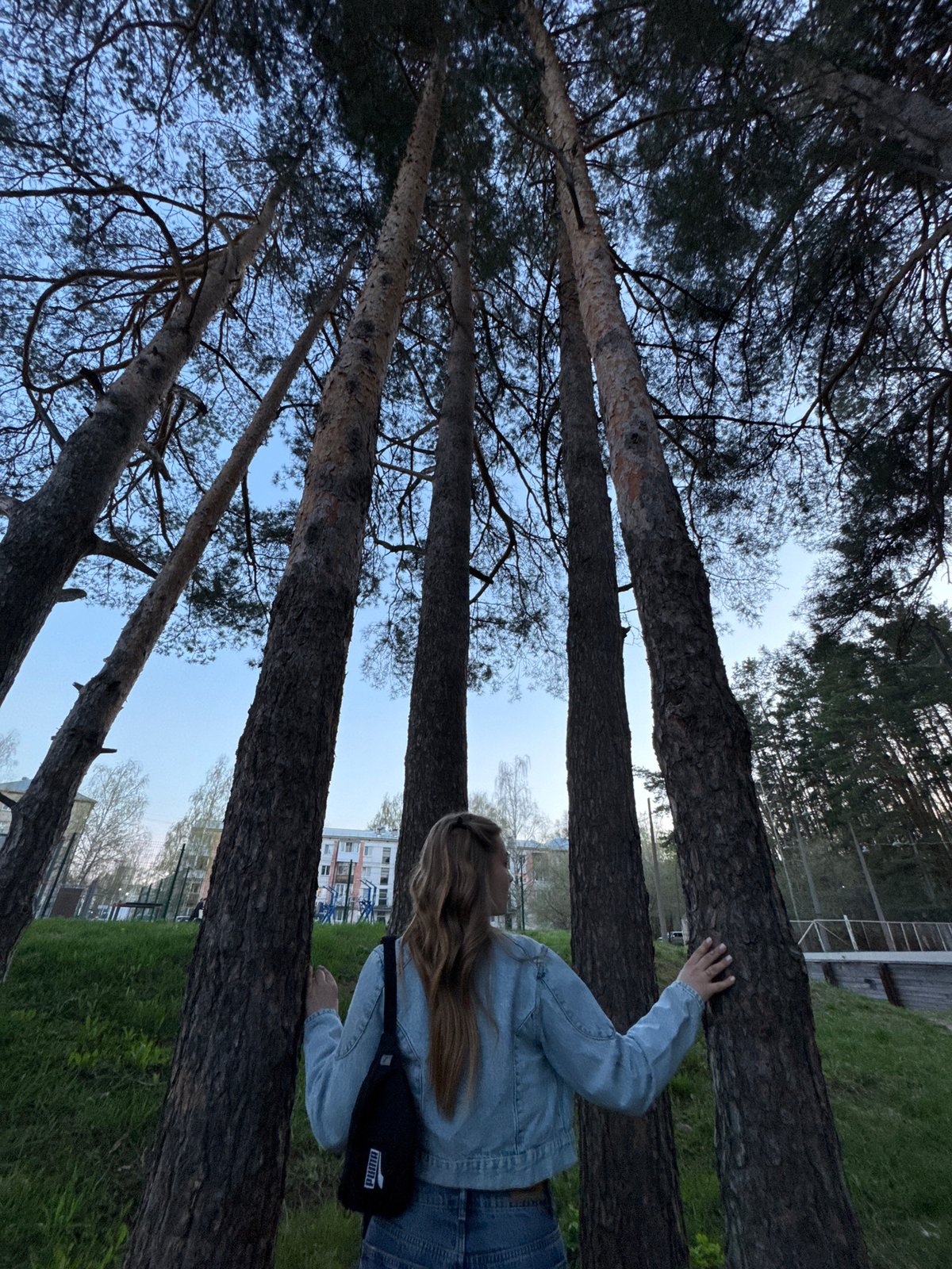Person photographed in forest setting in Chaikovsky, Russia