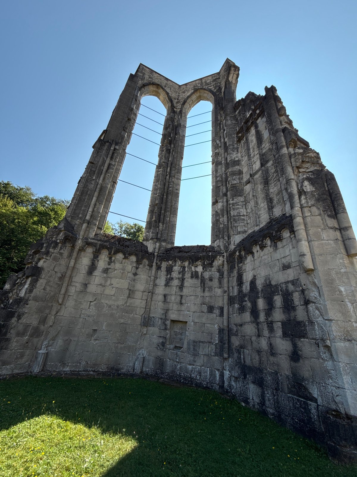 Exploring Walkenried Abbey ruins on a sunny summer morning