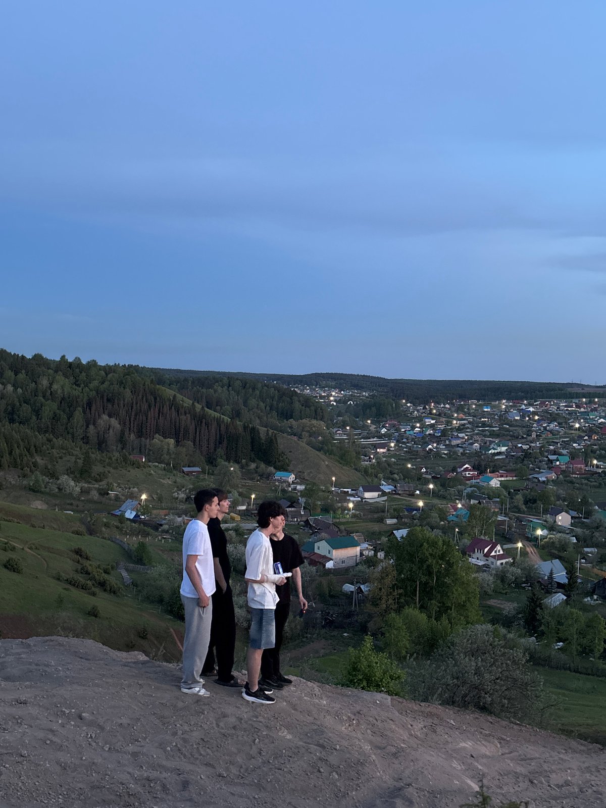 Sunset scenes captured across Ольховка, Russia during evening hours