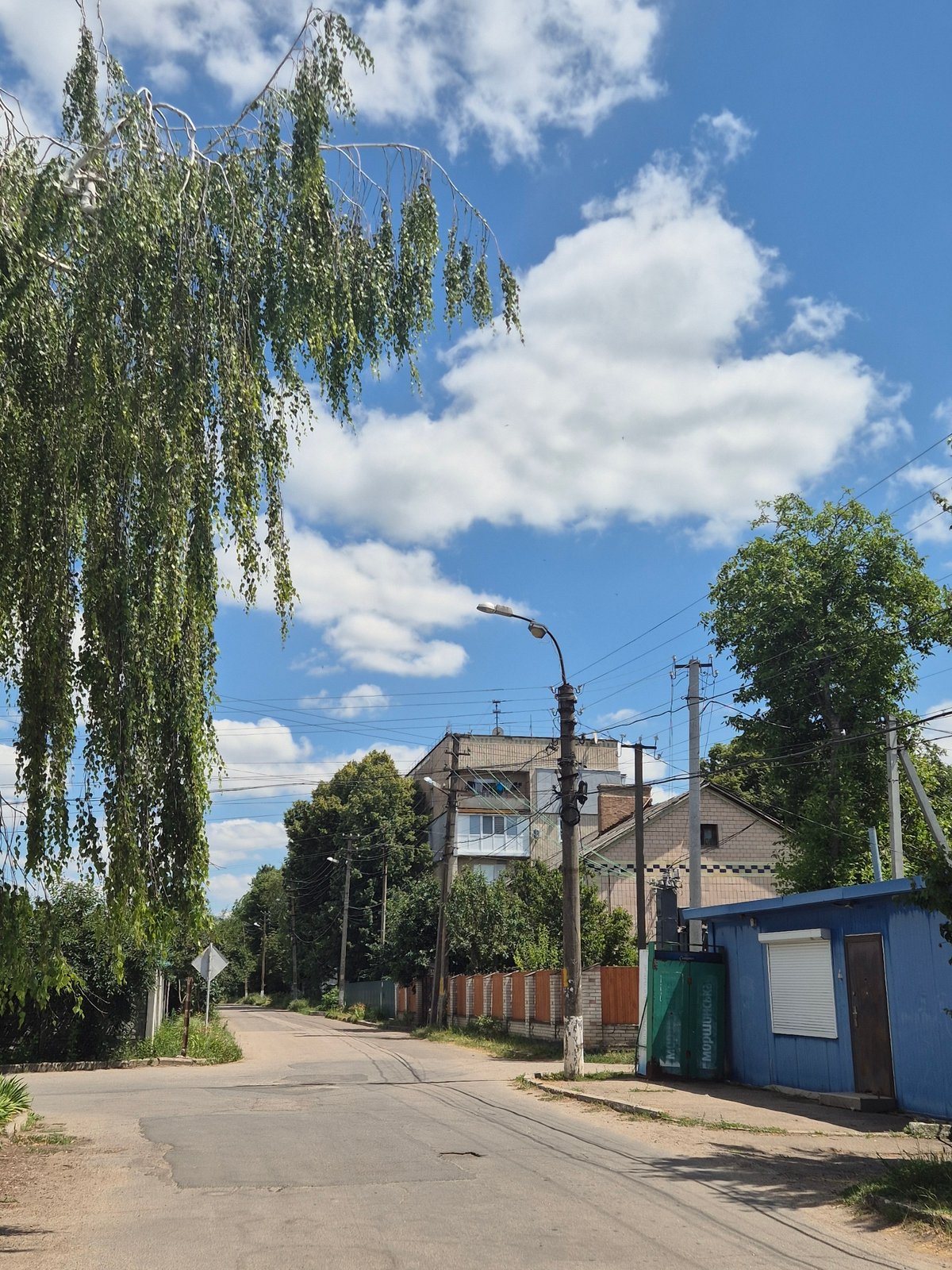 Quiet morning stroll through a residential Sozonivka neighborhood