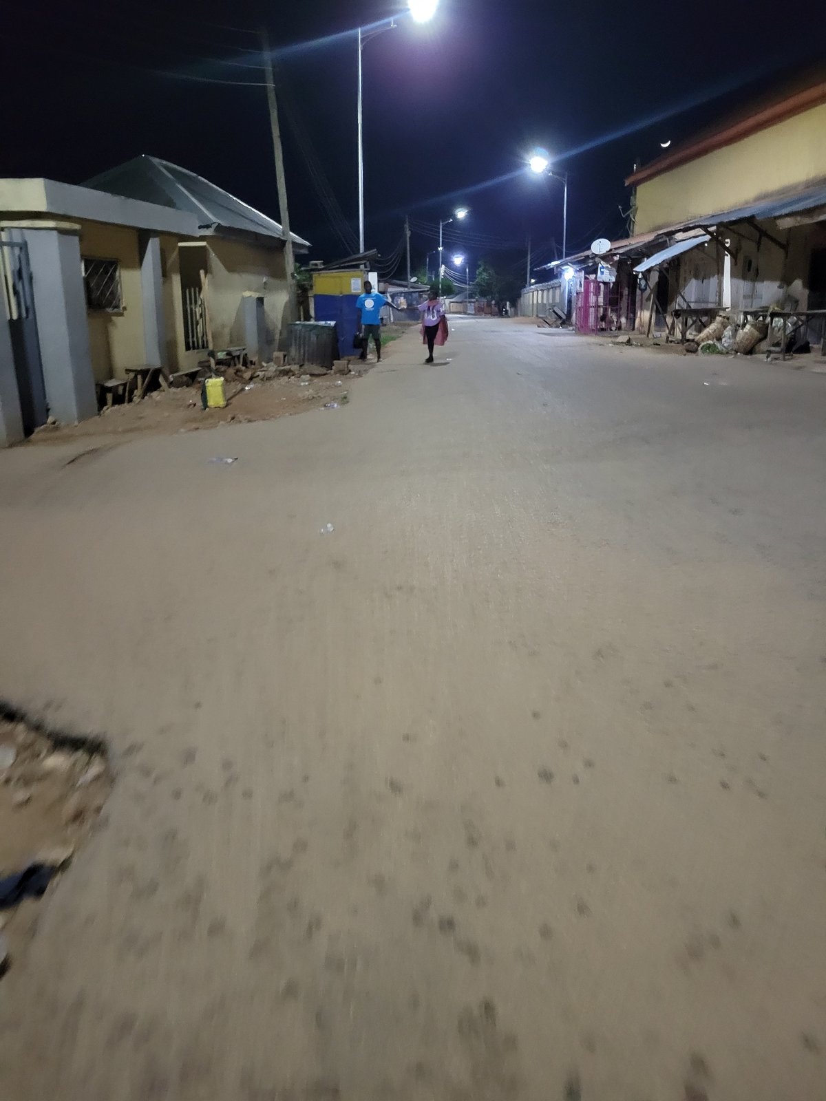 Evening street activity recorded near INEC office in Jos