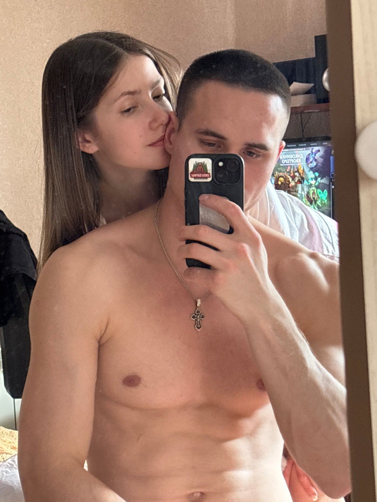 Mirror selfie captured in Elovo, Russia