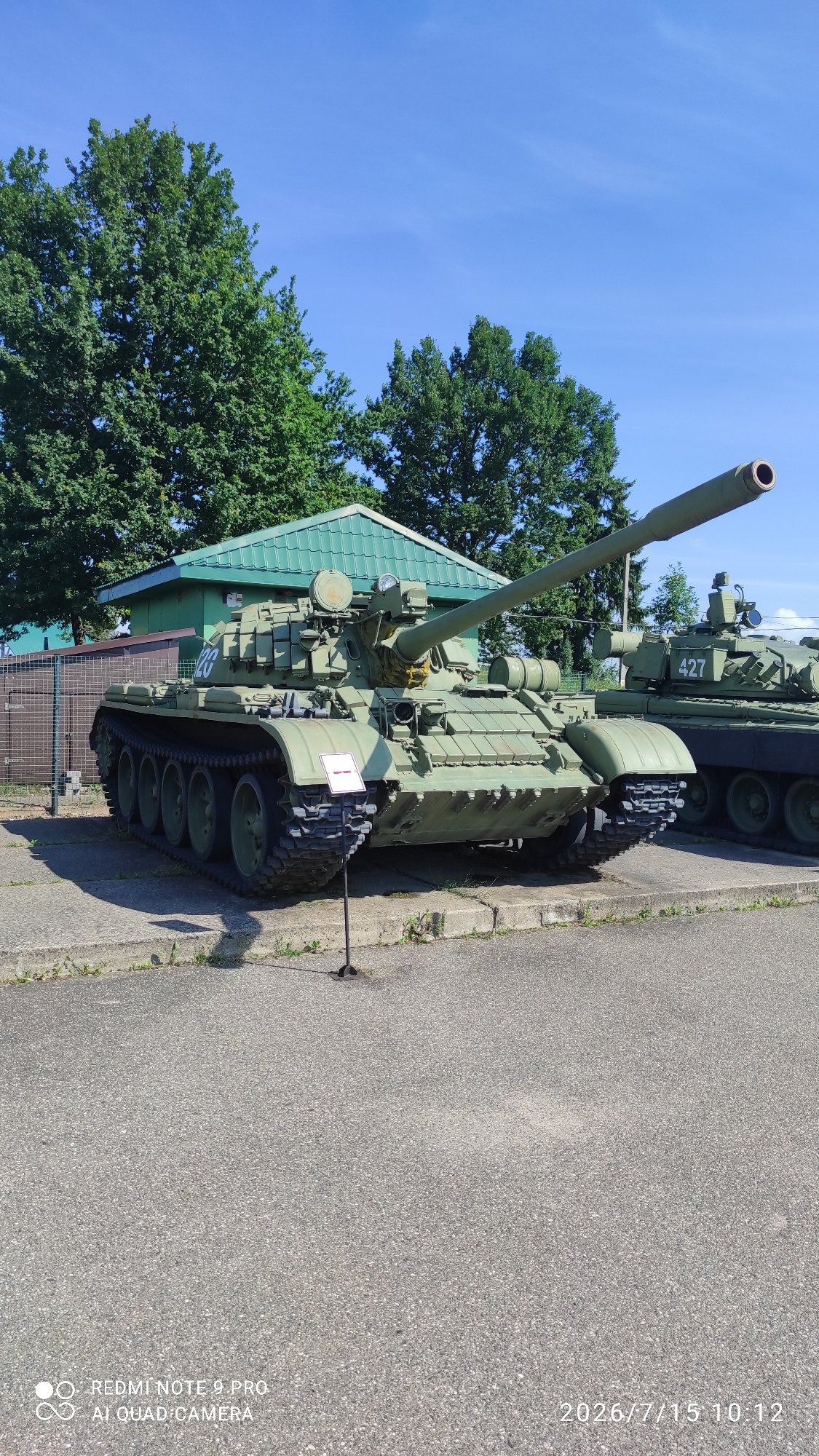 Soviet-era military hardware on display at a Belarusian memorial site