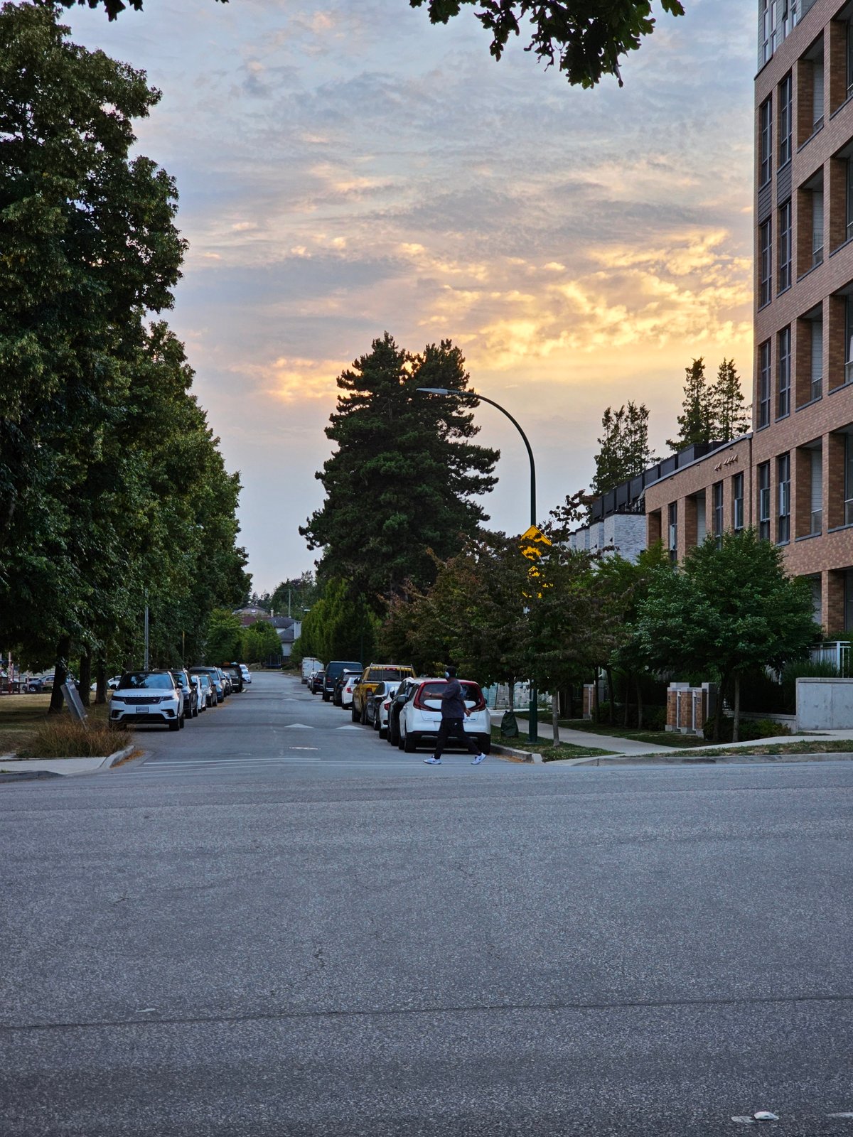 Early morning quiet in a Vancouver residential neighborhood