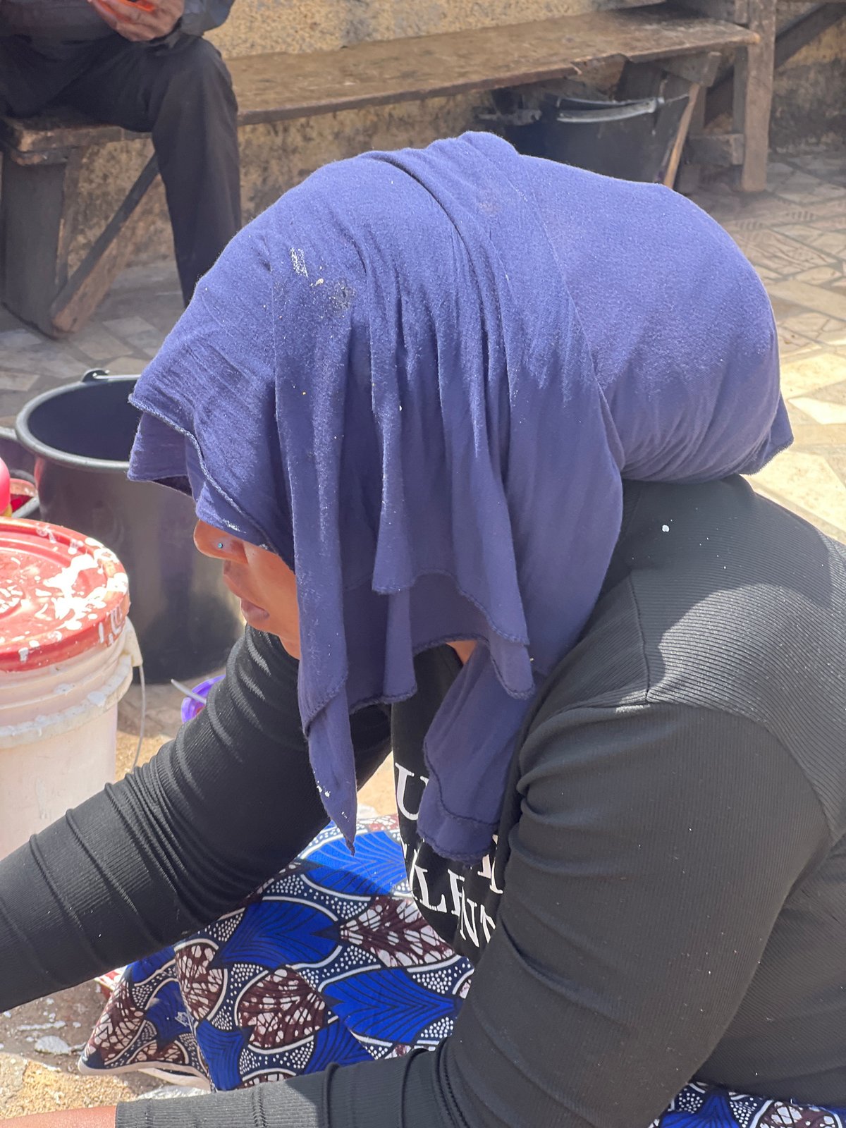 Traditional pancake cooking observed in Jos, Nigeria Friday morning