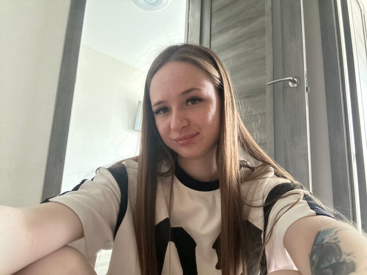 Woman takes experimental selfies in multiple orientations