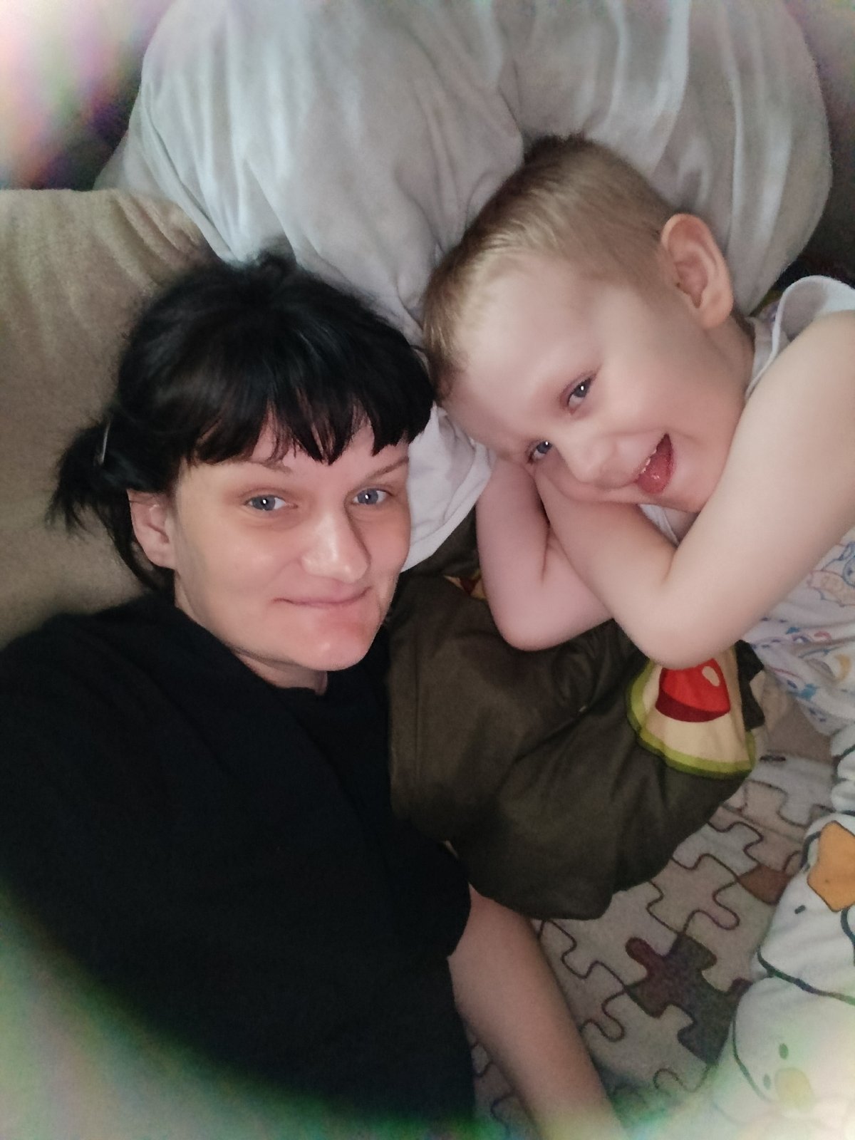 Mother and child share quiet afternoon moments at home