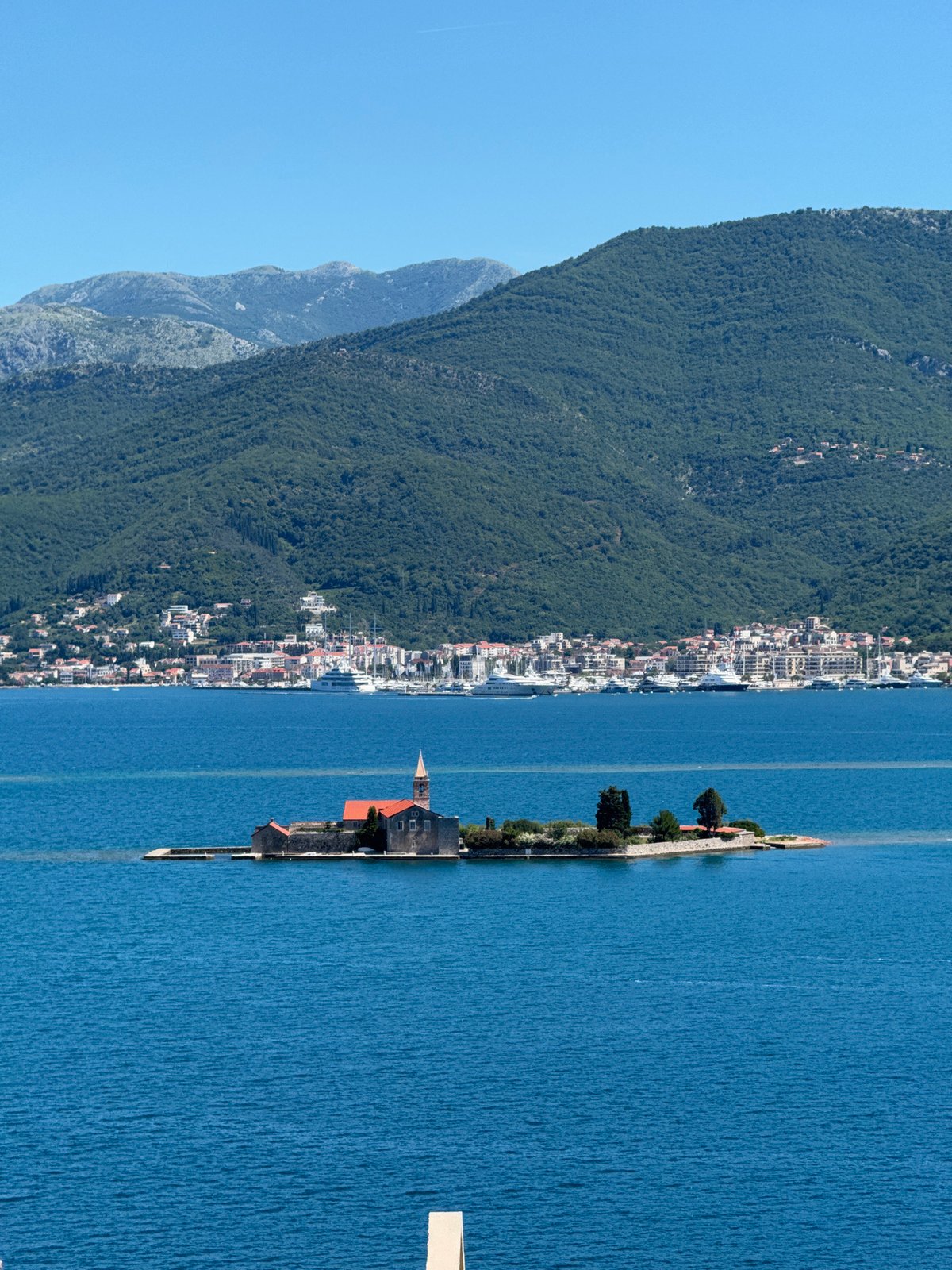 Clear morning views captured at Bay of Kotor, Montenegro