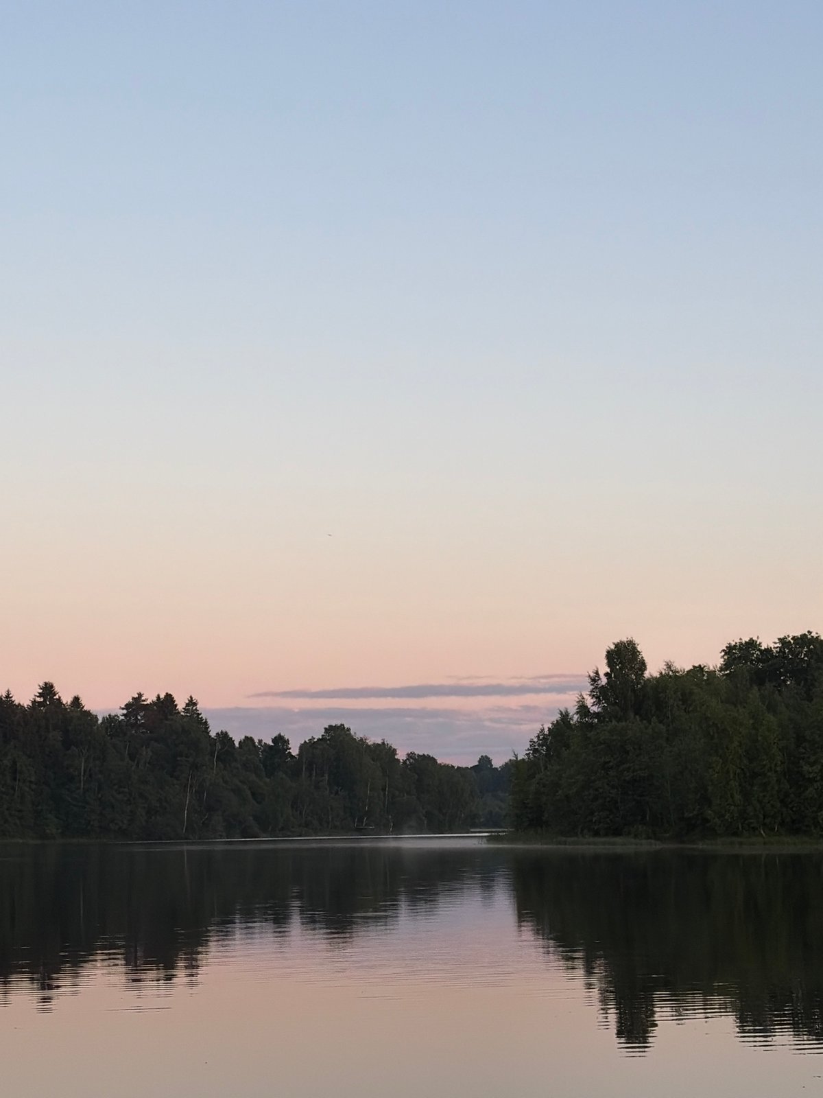 Golden hour at a rural lake spot with dogs, bikes, and trails