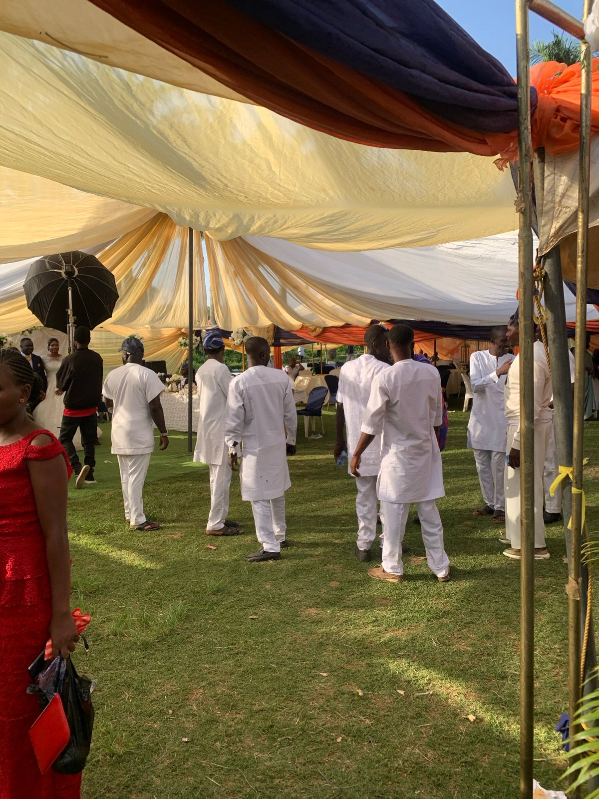 Wedding ceremony procession observed in Jos, Nigeria