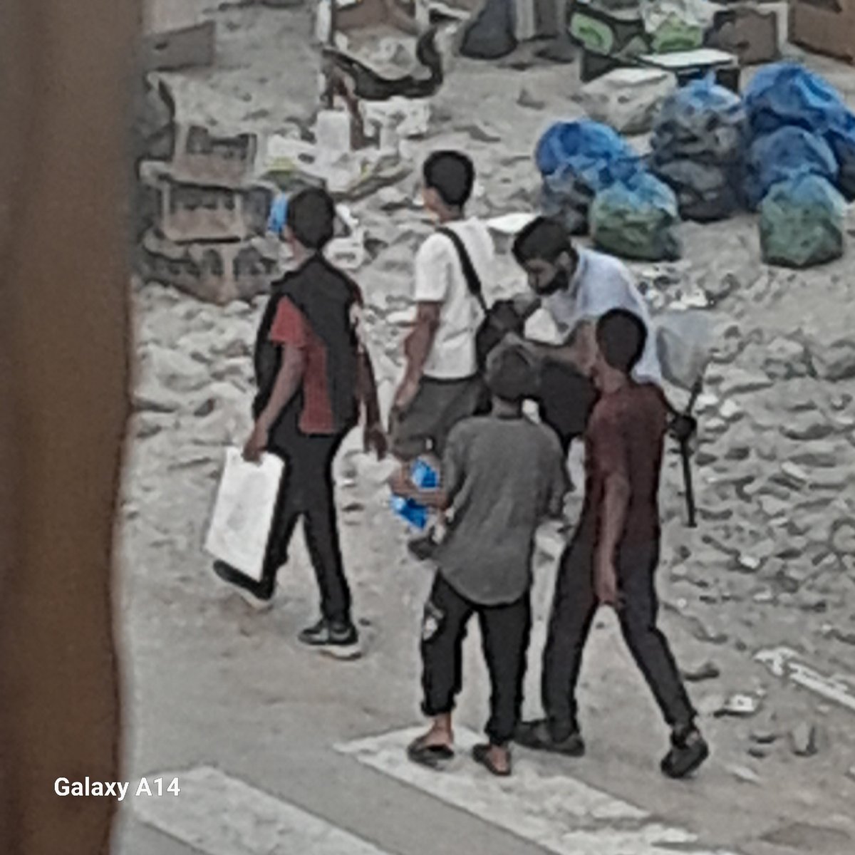 Daily life and movement through Khan Yunis displacement settlement
