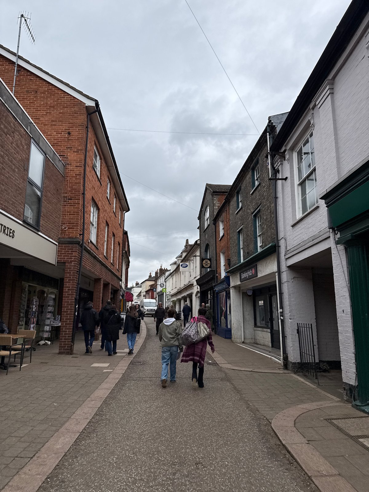 Street activity and patio scenes observed in East Suffolk
