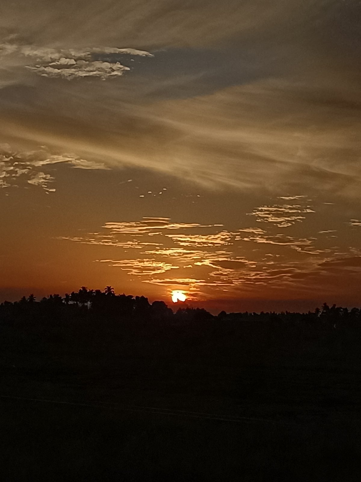 Sunset over rural Aceh, captured from multiple nearby vantage points
