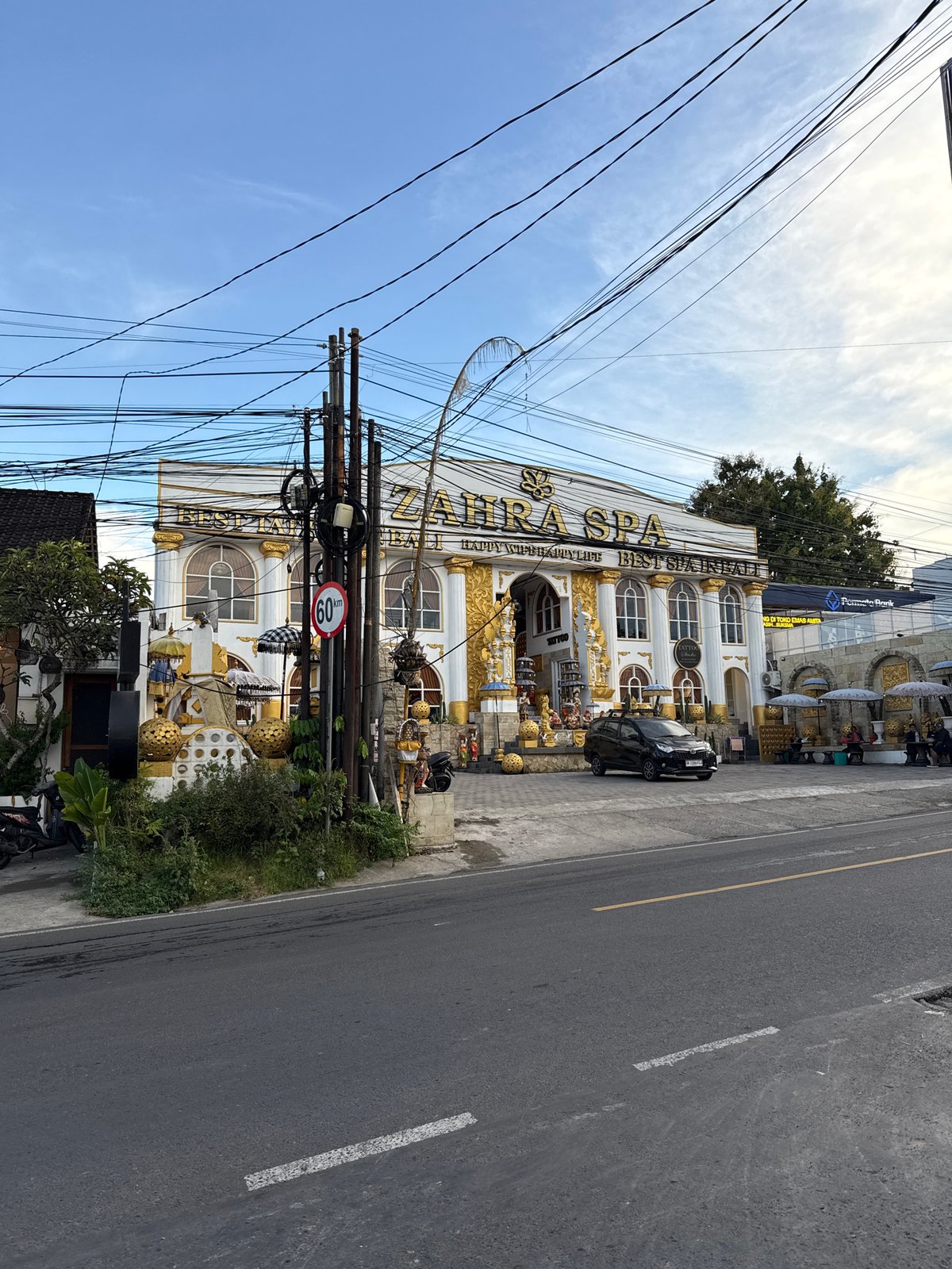 Morning fuel queue at Pertamina station in Ungasan, Indonesia