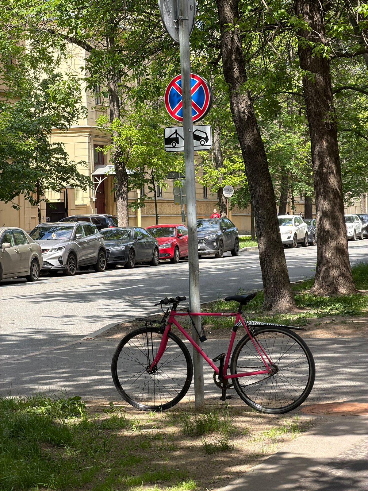 Morning walk through historic Saint Petersburg streets captured architectural details