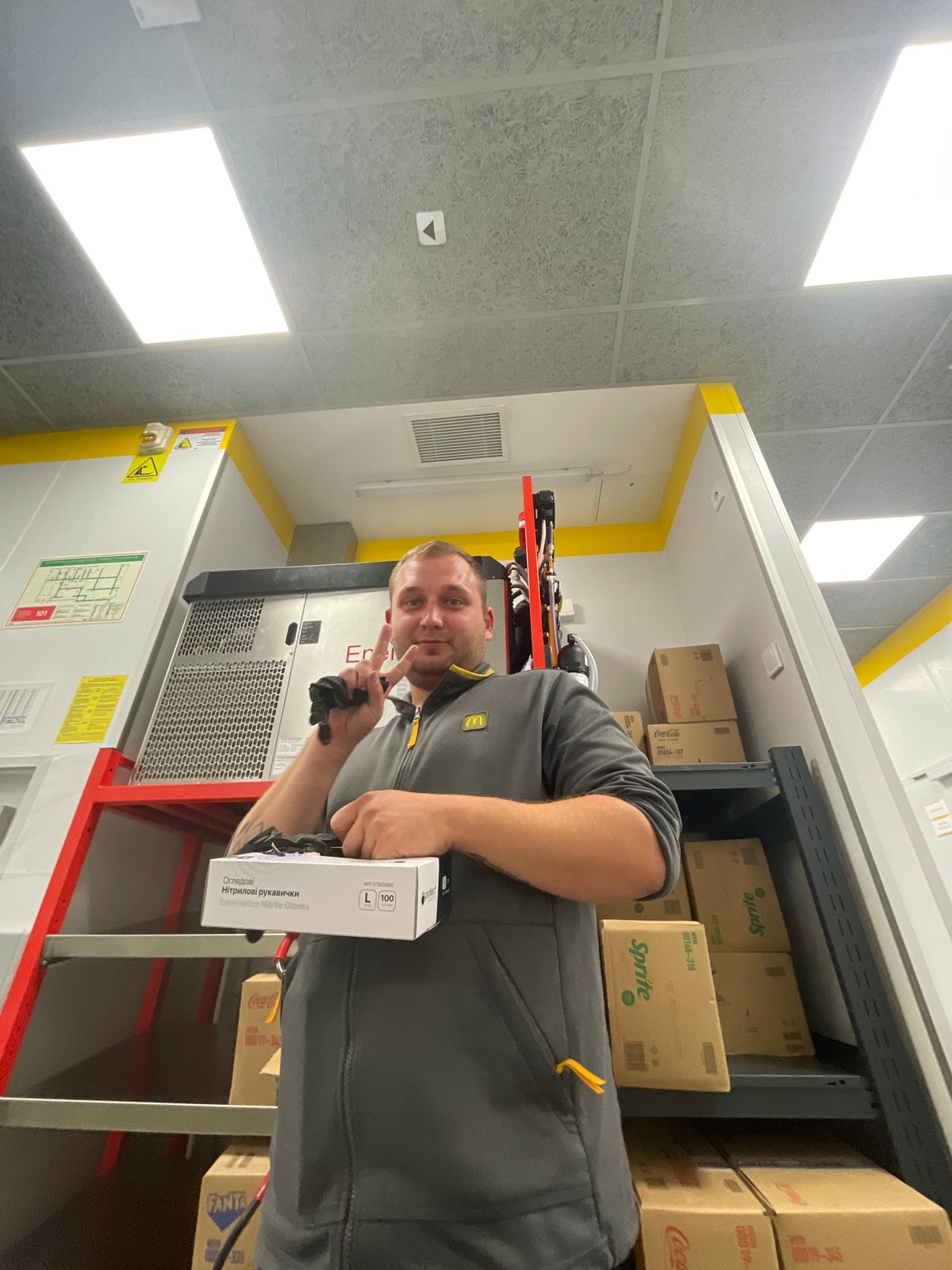 Inside a McDonald's kitchen in Boyarka, Ukraine