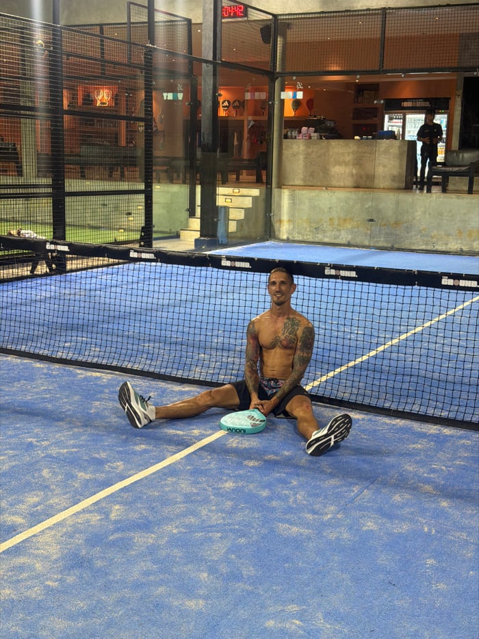 Casual sports activity recorded at Pecatu tennis facility