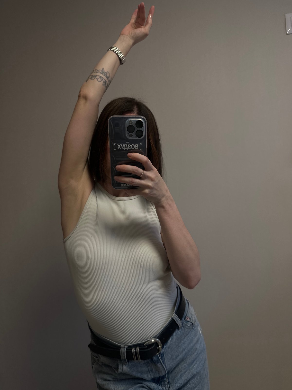 Person documents mirror selfie session in Votkinsk, Russia