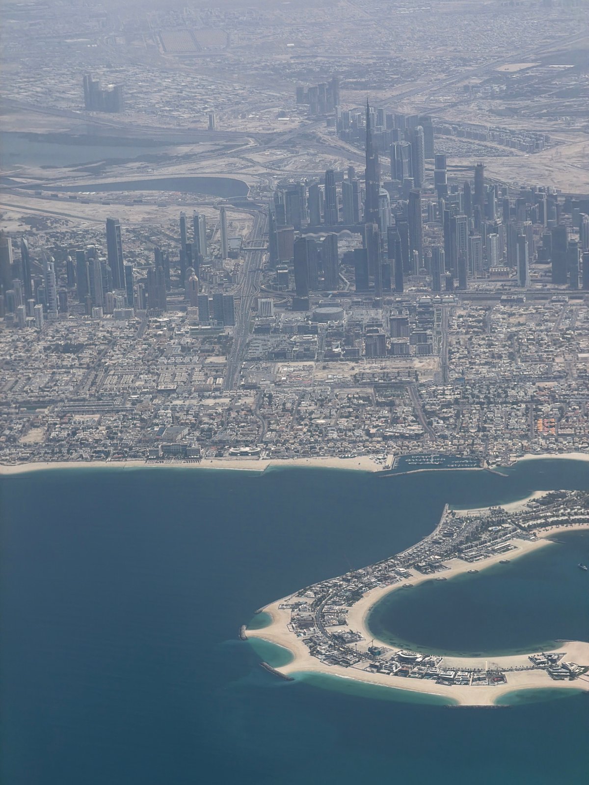 Aerial view captures Istanbul coastline from airplane window