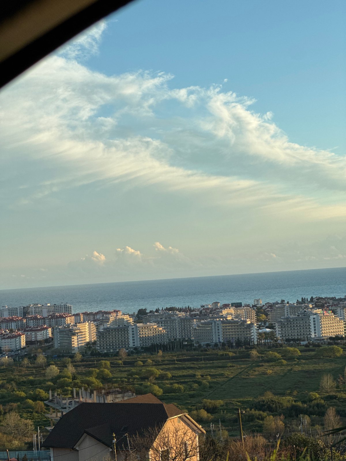 Coastal cityscape documented in Sochi, Russia