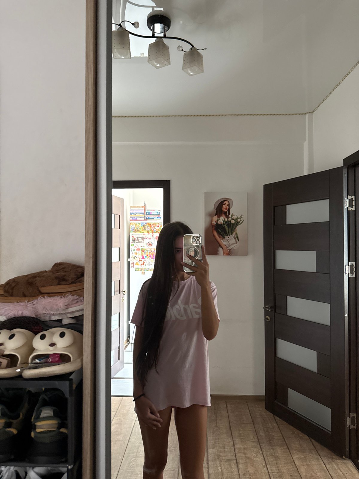 Mirror selfies and perfume shelf shots from a Chișinău home