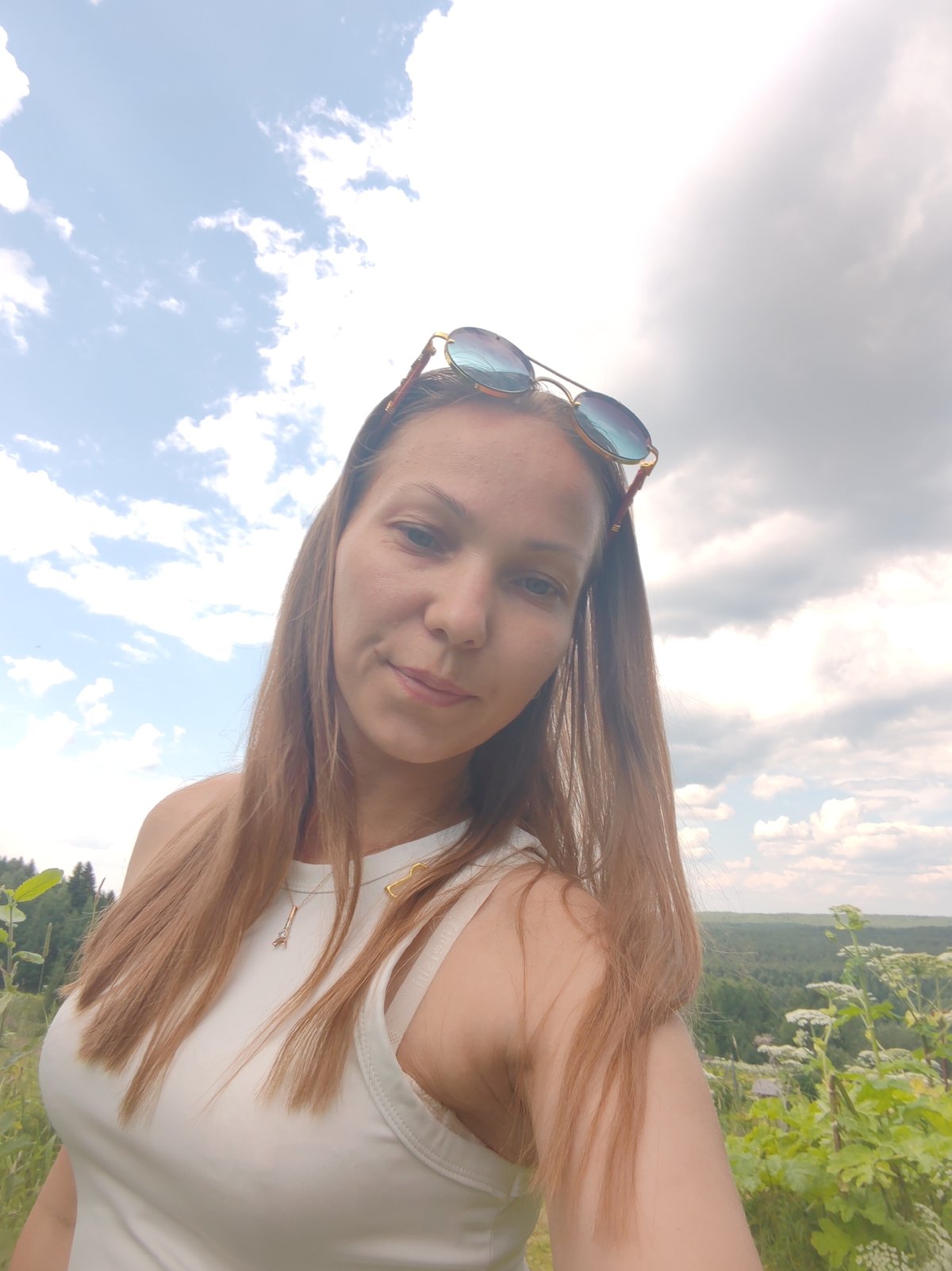 Sunny summer morning out in rural Chukhloma, Russia