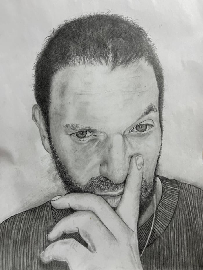 Artist documents portrait drawing session in Jos, Nigeria