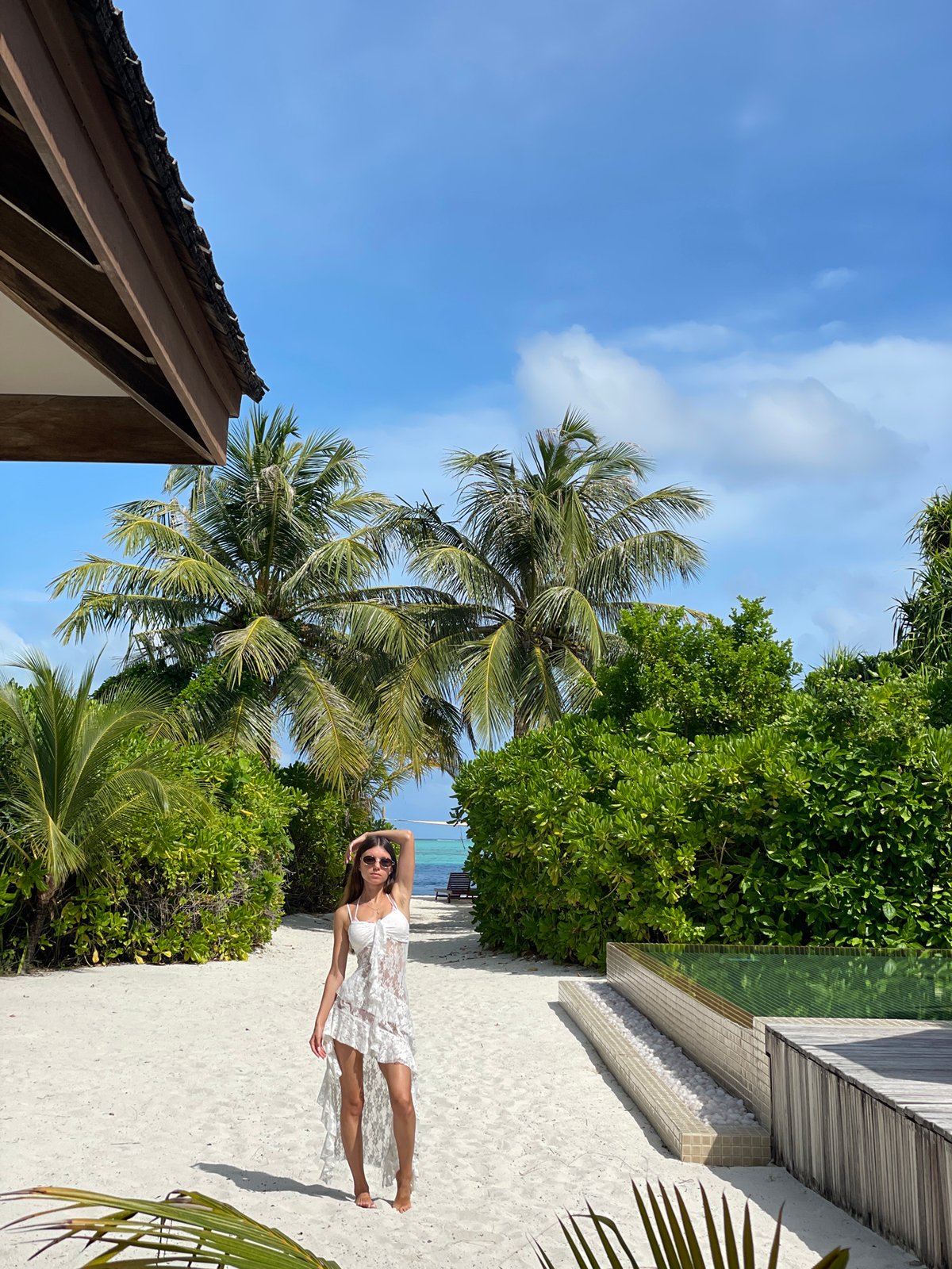 Lazy morning at a tropical resort