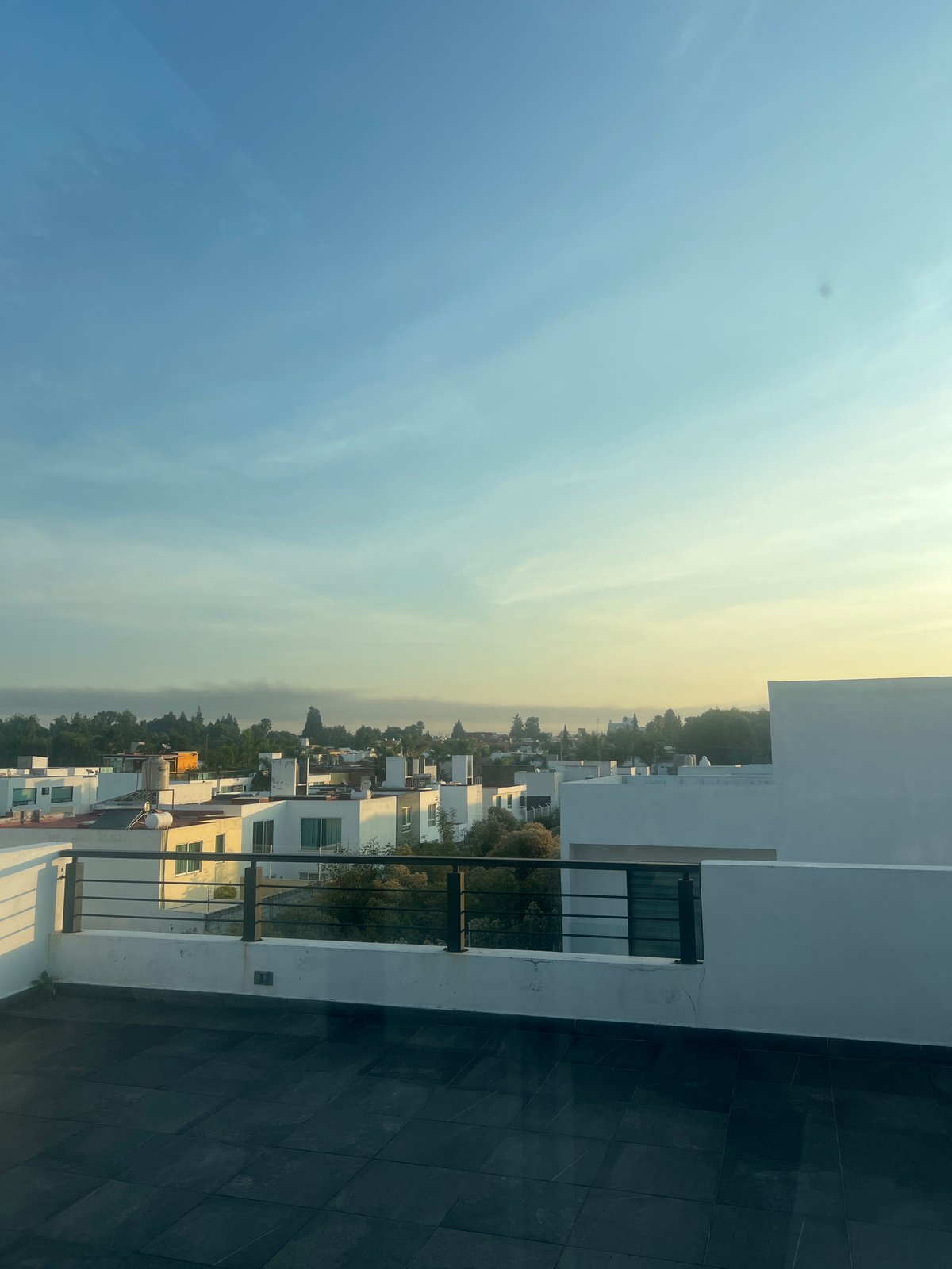 Quiet moment captured from rooftop view in Cholula